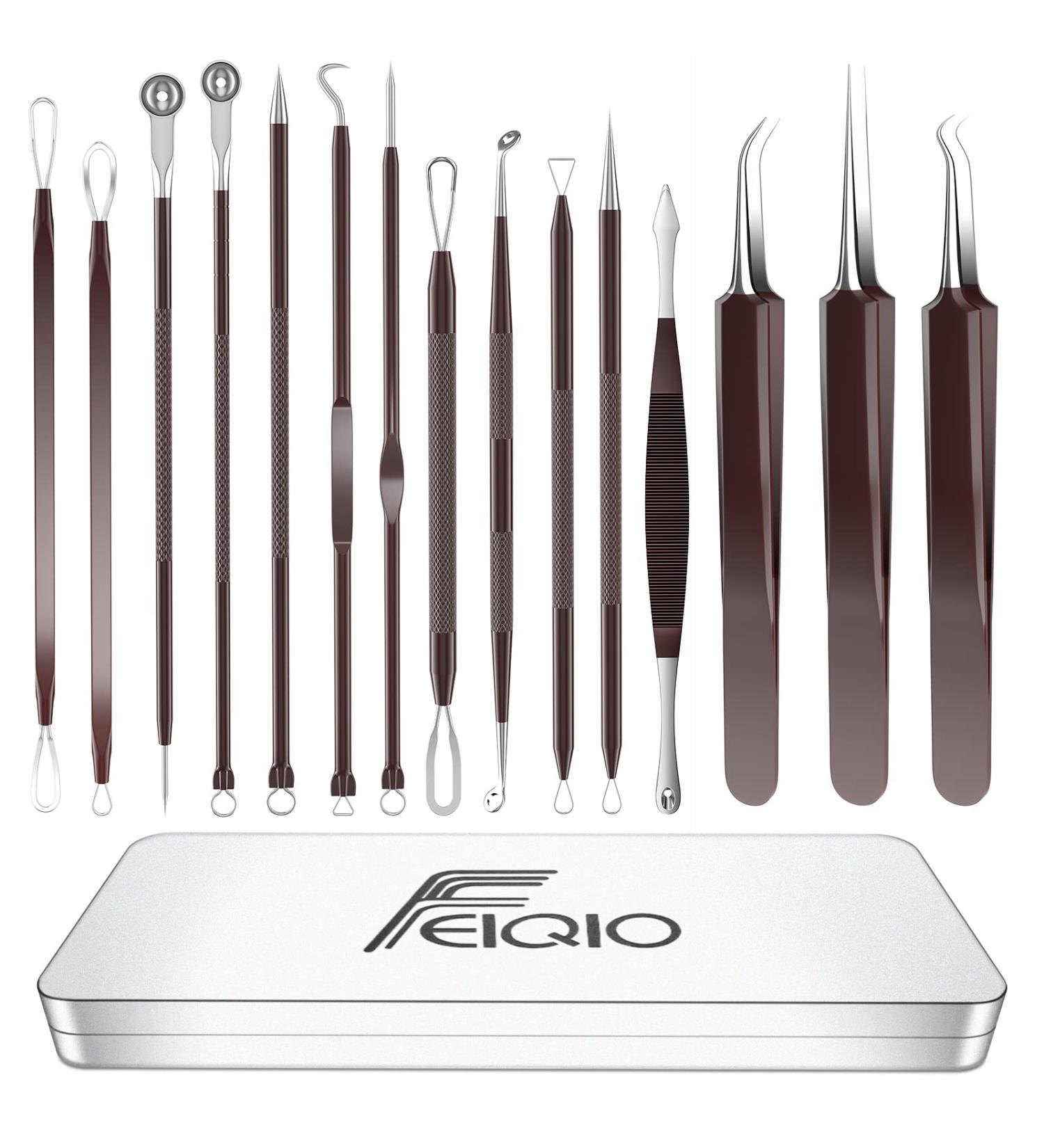15 PCS Pimple Popper Tool Kit | Blackhead Remover & Acne Extractor Set with Metal Case - Buy Online on GoSupps.com