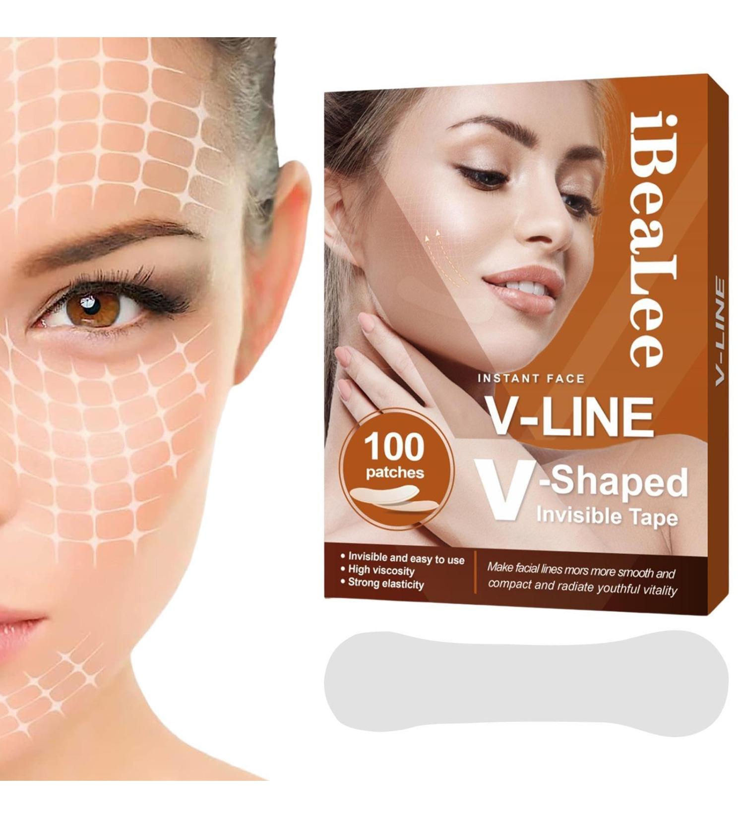 Face Lift Tape Invisible Secret Make Up Stickers - Breathable Ultra-thin Invisible High Elasticity V Shaped Instant Face Lift Sticker Secret Make Up Stickers for Reducing - Buy Online on GoSupps.com