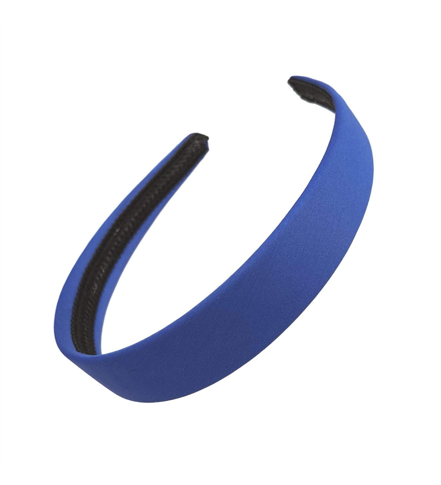 Glitz4Girlz Plastic Matte Teethless Headband for Women and Girls 2.5cm Royal Blue