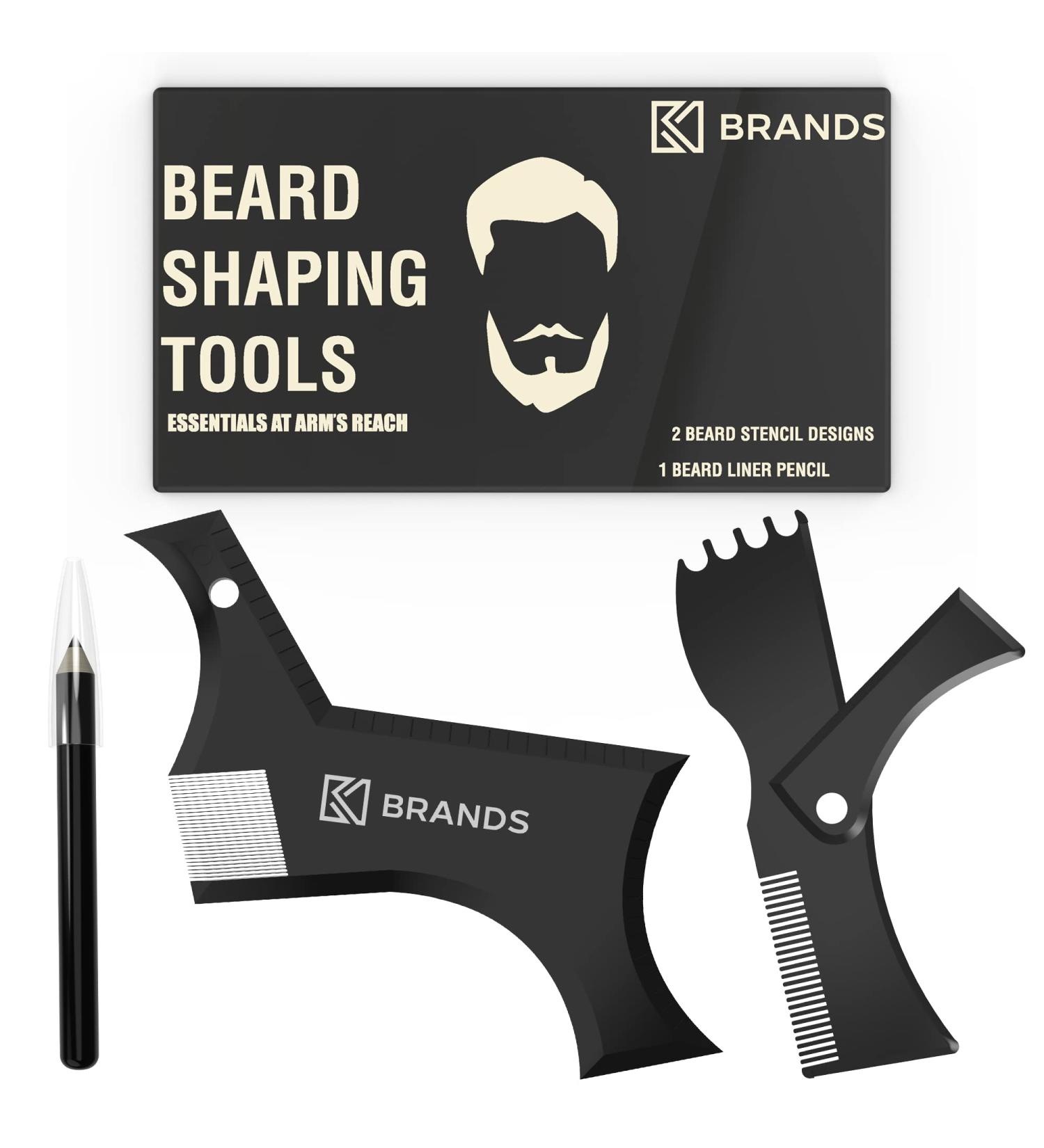 K-Brands Beard Shaper Tool Kit - Premium Beard Styling and Edging Set for Men - Buy Online on GoSupps.com