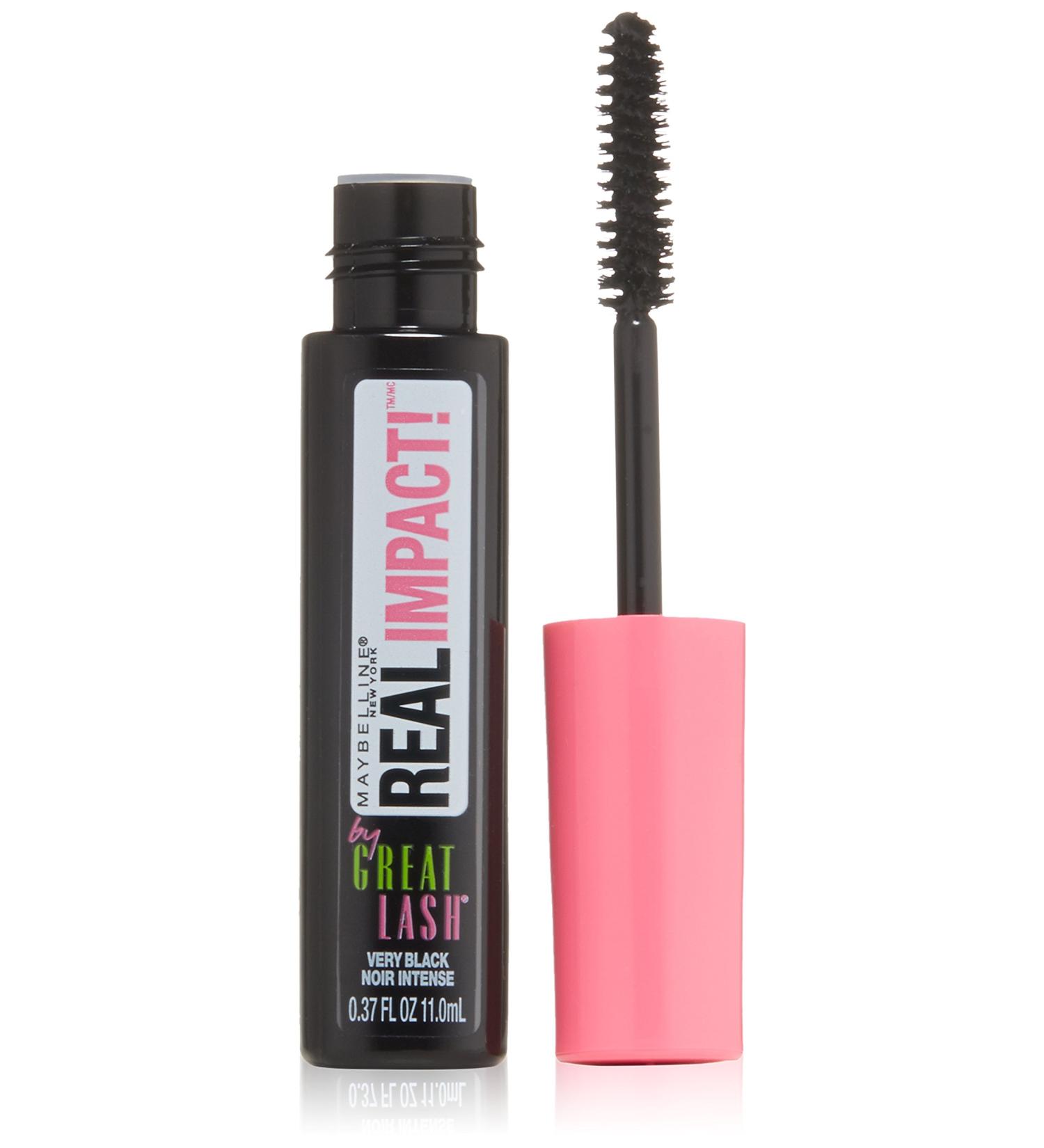 Maybelline Great Lash Real Impact Mascara Very Black 0.37 oz - Washable Formula - Buy Online on GoSupps.com