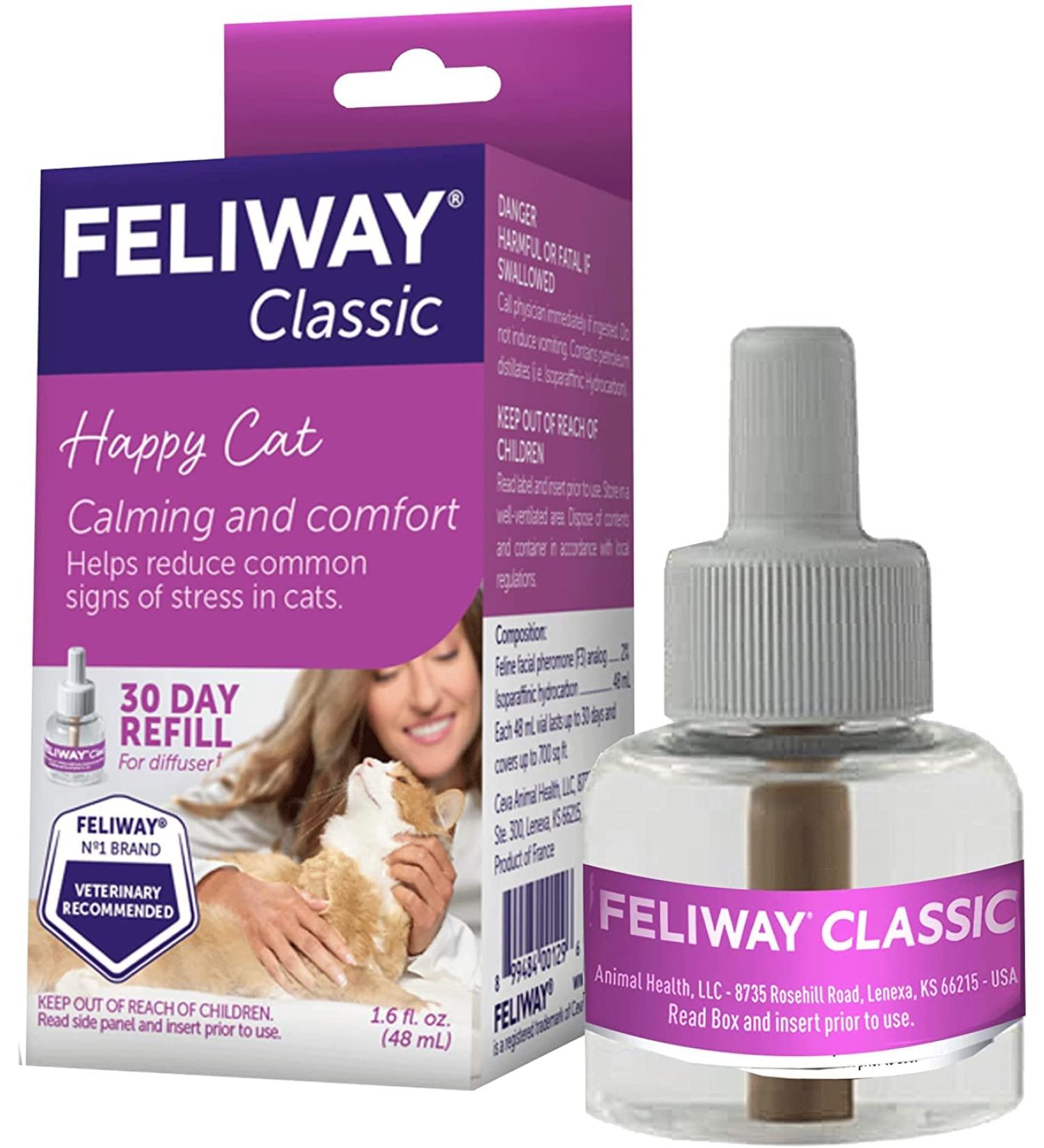Feliway 48ml Refill for Diffuser - Feline Stress Relief - Buy Online on GoSupps.com