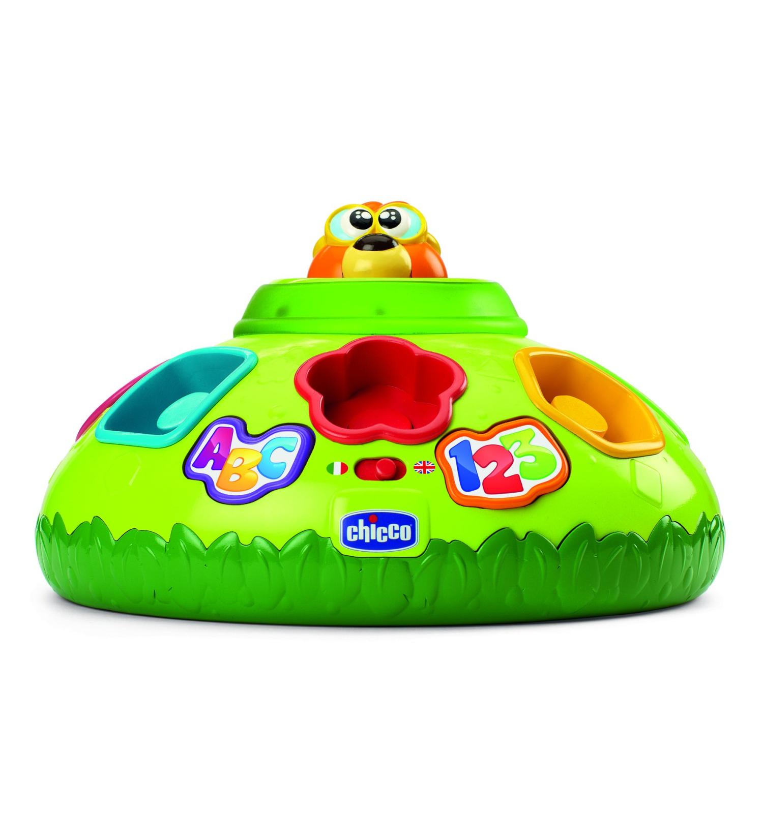 Chicco Sam the Mole Shape Sorter - Bilingual German & English Multi-Coloured | International Shipping Available - Buy Online on GoSupps.com