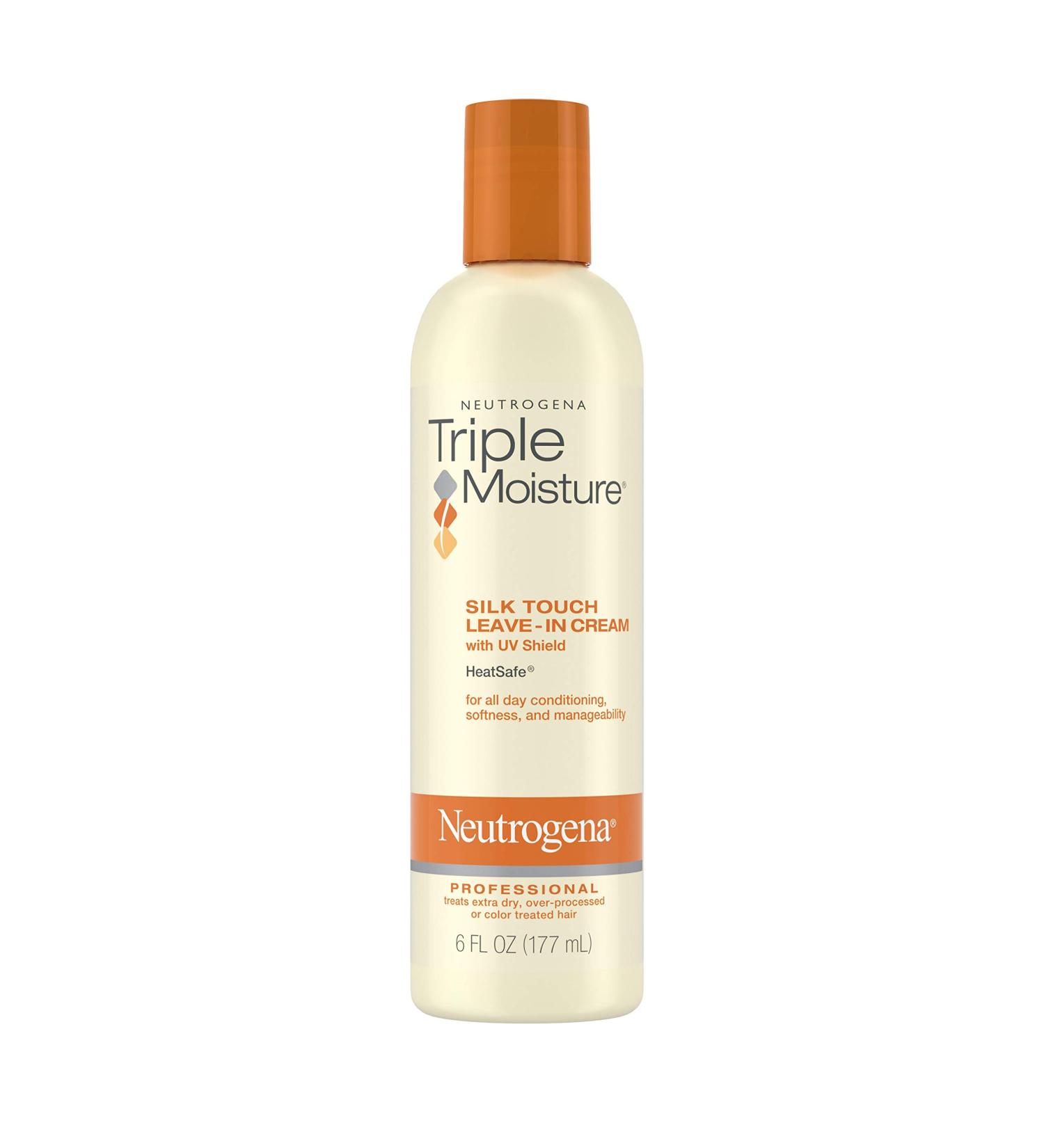 Neutrogena Triple Moisture Leave-In Cream Conditioner 6 fl. oz - Hydrating Formula for Extra Dry Damaged Hair - Olive Meadowfoam & Sweet Almond - Buy Online on GoSupps.com