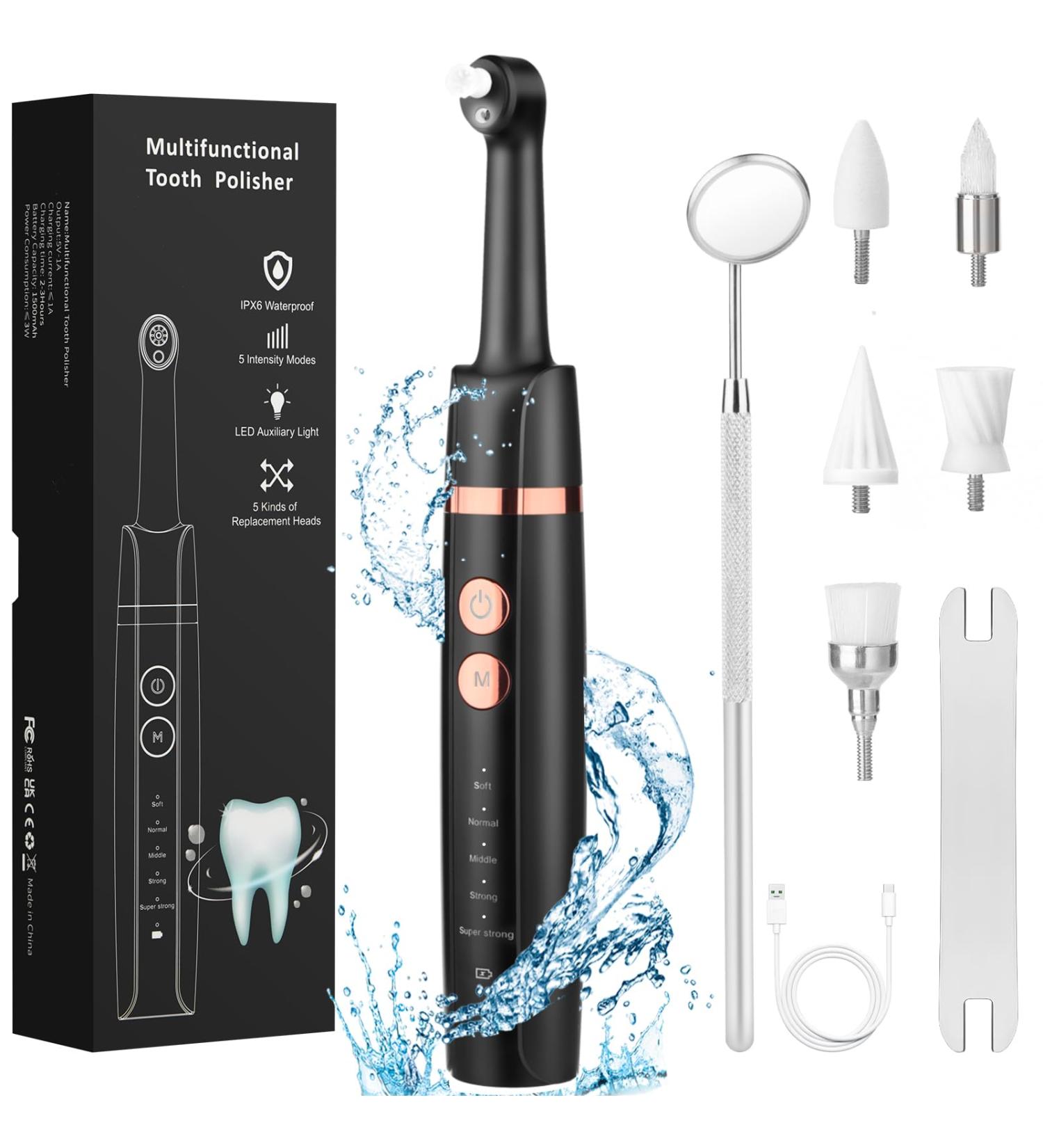 EMOCCI PRO Teeth Whitening Kit Teeth Remover Teeth Cleaning Kit Tartar Stain Remover Teeth Polishing after cleaning teeth to reduce plaque deposits - Buy Online on GoSupps.com