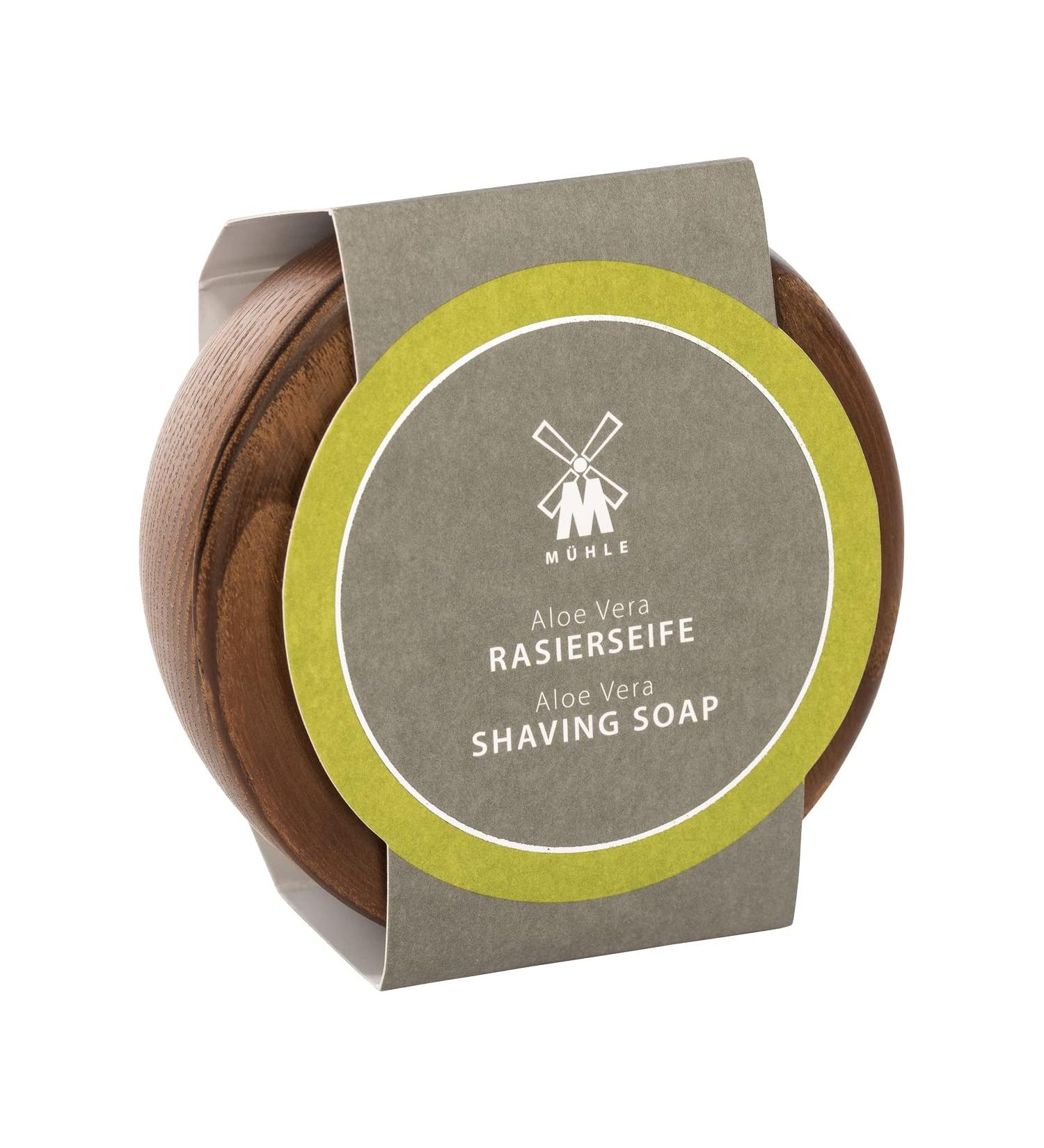 M HLE Wooden Shaving Bowl with 65g Aloe Vera Shaving Soap - Buy Online on GoSupps.com