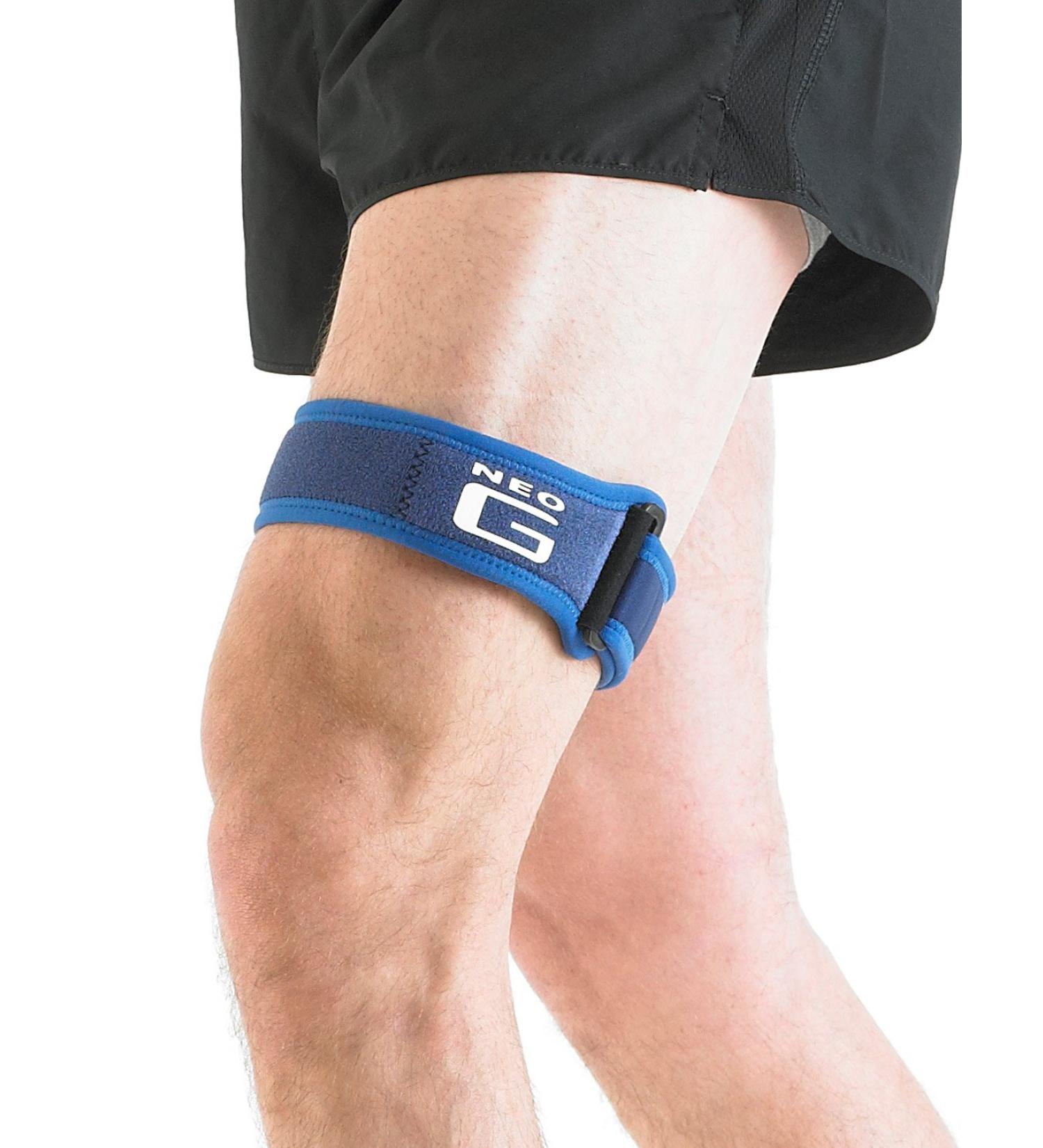 Neo-G ITB Band Knee Strap - Adjustable Compression Support for Jumpers Knee, Tendonitis, Joint Pain - Ideal for Basketball, Running, Soccer, Tennis - Class 1 Medical Device - Blue - Buy Online on GoSupps.com