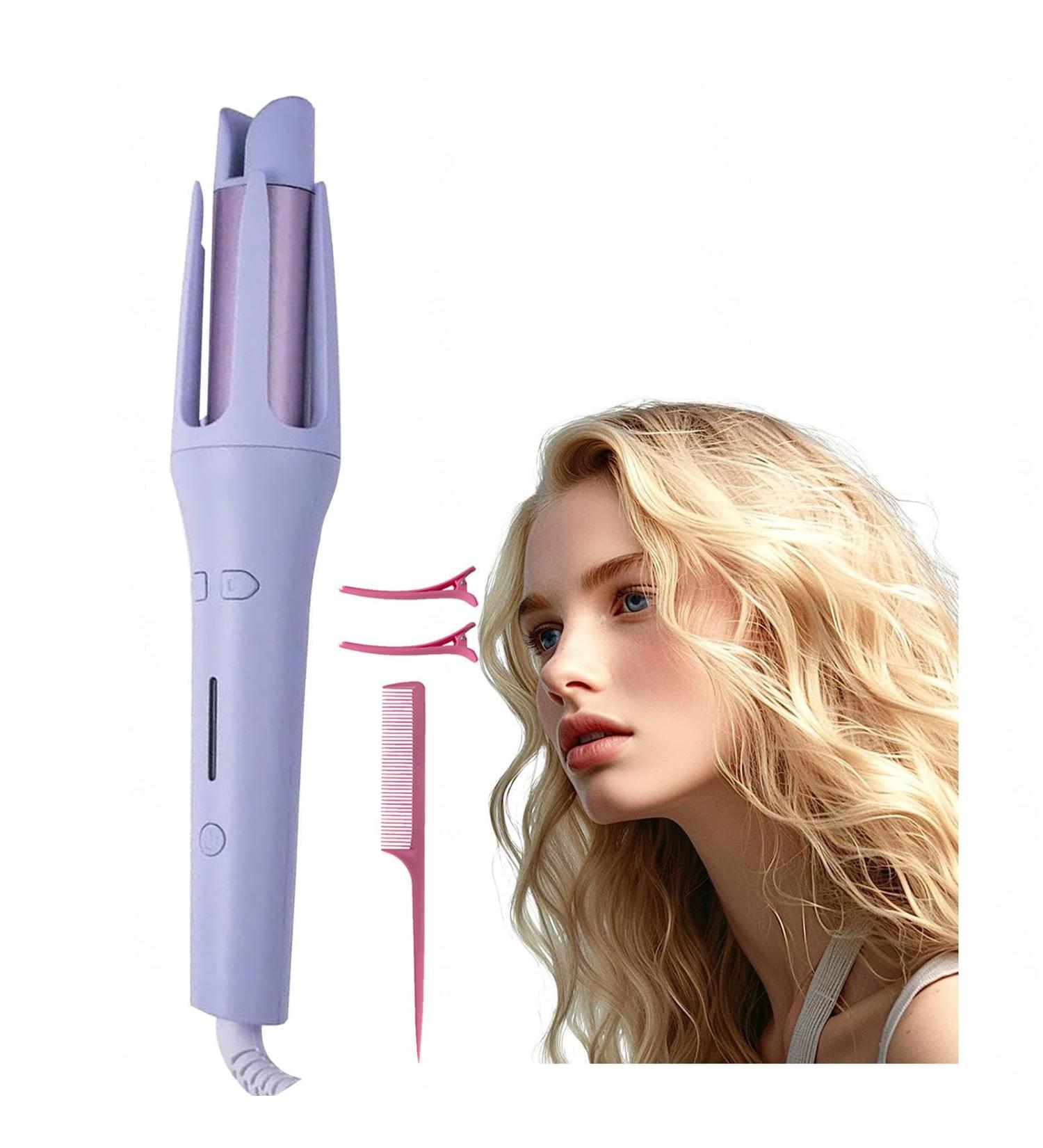Hair Curler 1 Inch Curling Wand with 4 Temps with 4 Temperatures Curling Irons Purple - Buy Online on GoSupps.com