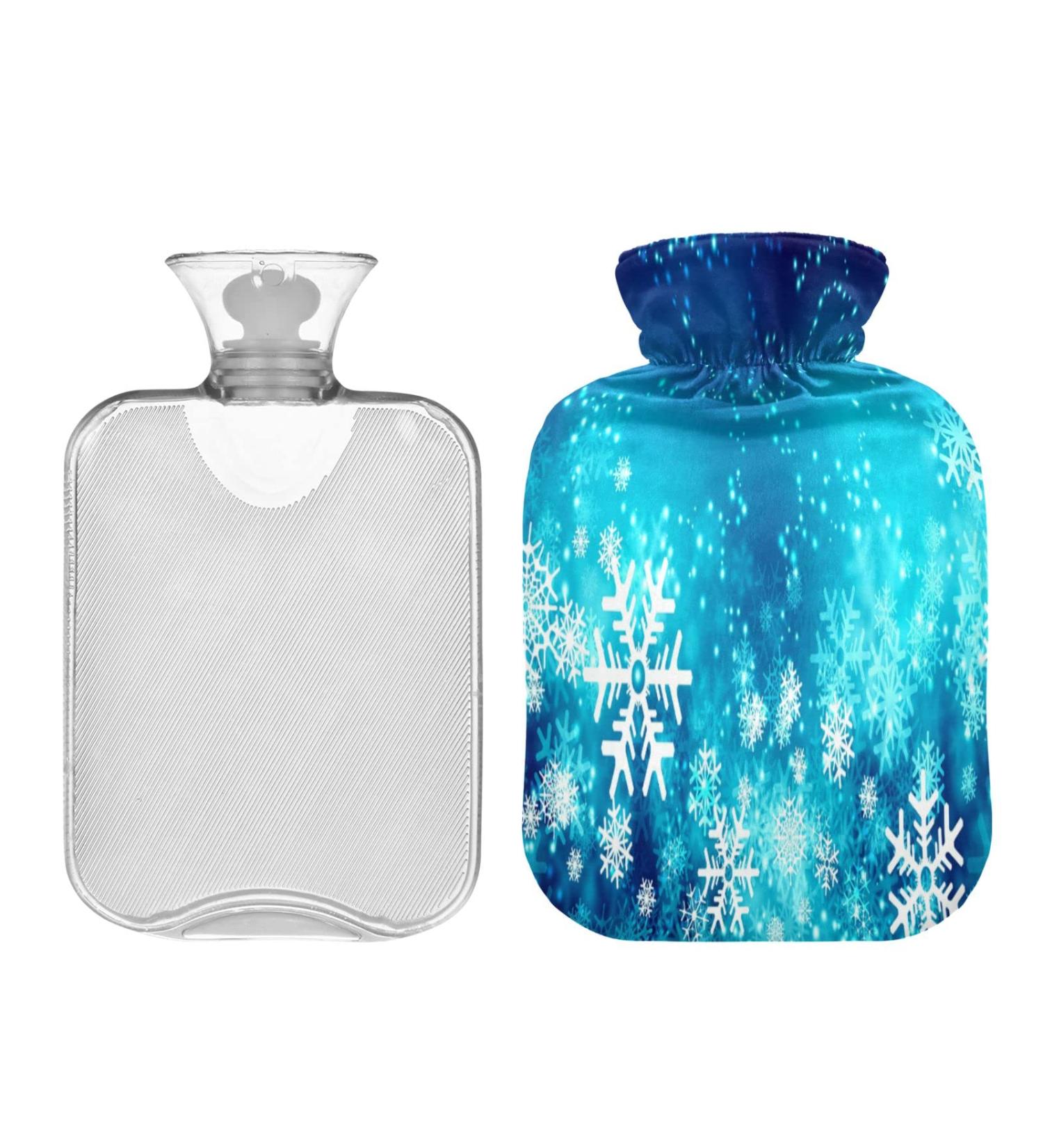 Buy KCL Deci Hot Water Bottle with Snowflake Cover - 2L for Menstrual Cramps Neck Pain Relief & Winter Warmth - International Shipping Available - Buy Online on GoSupps.com