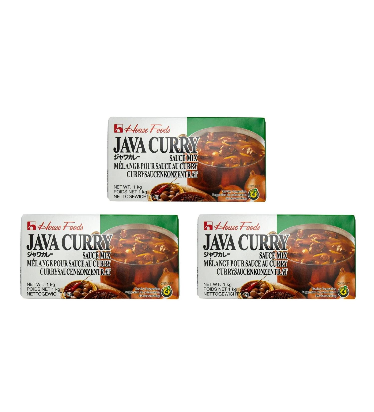 House Java Vegetable Curry Sauce Mix Medium Hot 1kg (Pack of 3) by CNMART - Buy Online on GoSupps.com