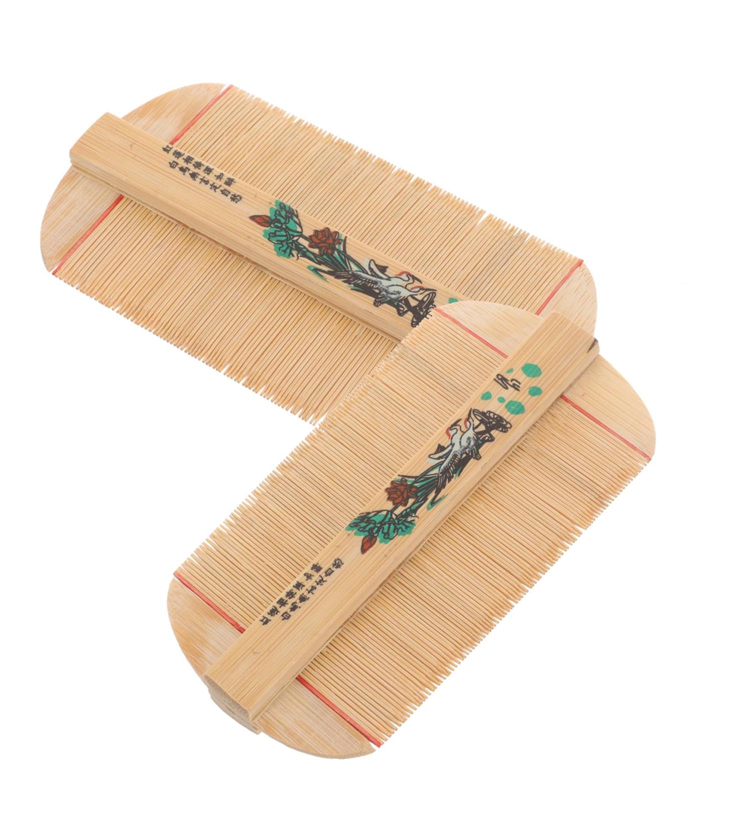 BESTYASH Lot de 2 Peignes Dense Double Face en Bambou Antipelliculaire Antistatique pour Cuir Chevelu Sain Soins Capillaires Anti-poux Gar on et Filles Transportable - Buy Online on GoSupps.com