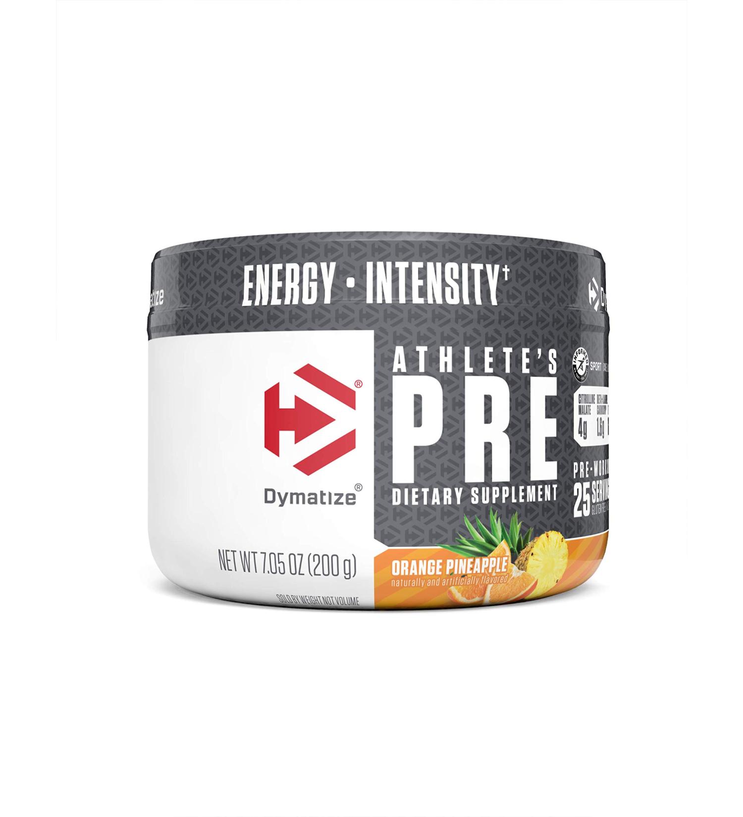 Dymatize Nutrition Athlete's Pre-Workout Fruit Punch 7.05 oz - Boost Energy & Performance - Buy Online on GoSupps.com