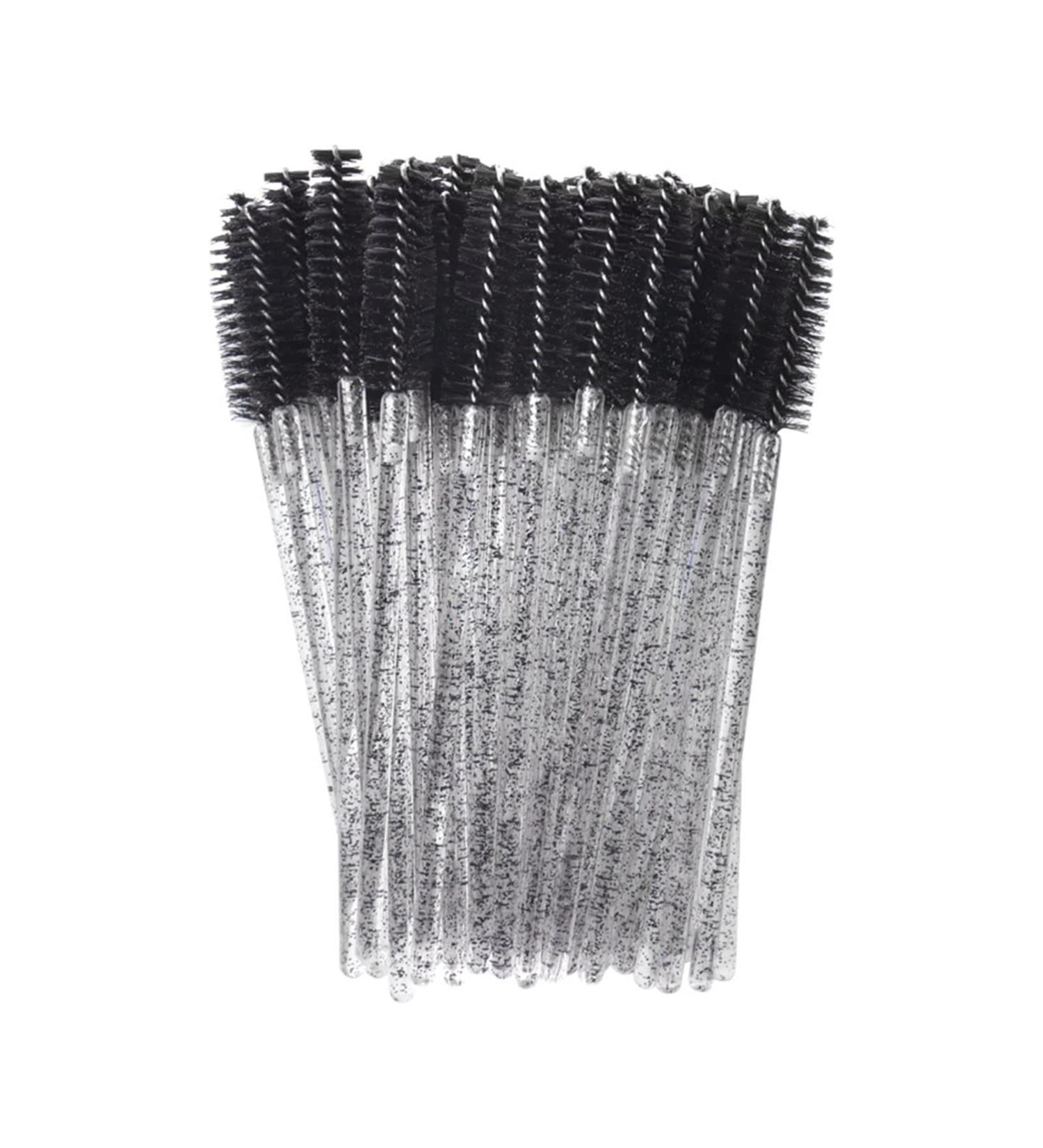 PJRYC 5 0PCS / Sac Sourcils Mascara Baguette Spoolie Spoolie Brosse Jetable Lash Wands Extension Extension Extension DE COULAGE POIGNES DE Mascara Bague (Handle Color : All Black) - Buy Online on GoSupps.com