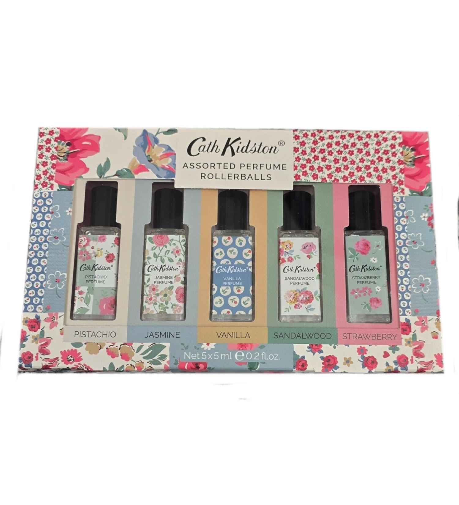Heathcote & Ivory Cath Kidston Cottage Patchwork Assorted Perfume Rollerballs 5pc Set