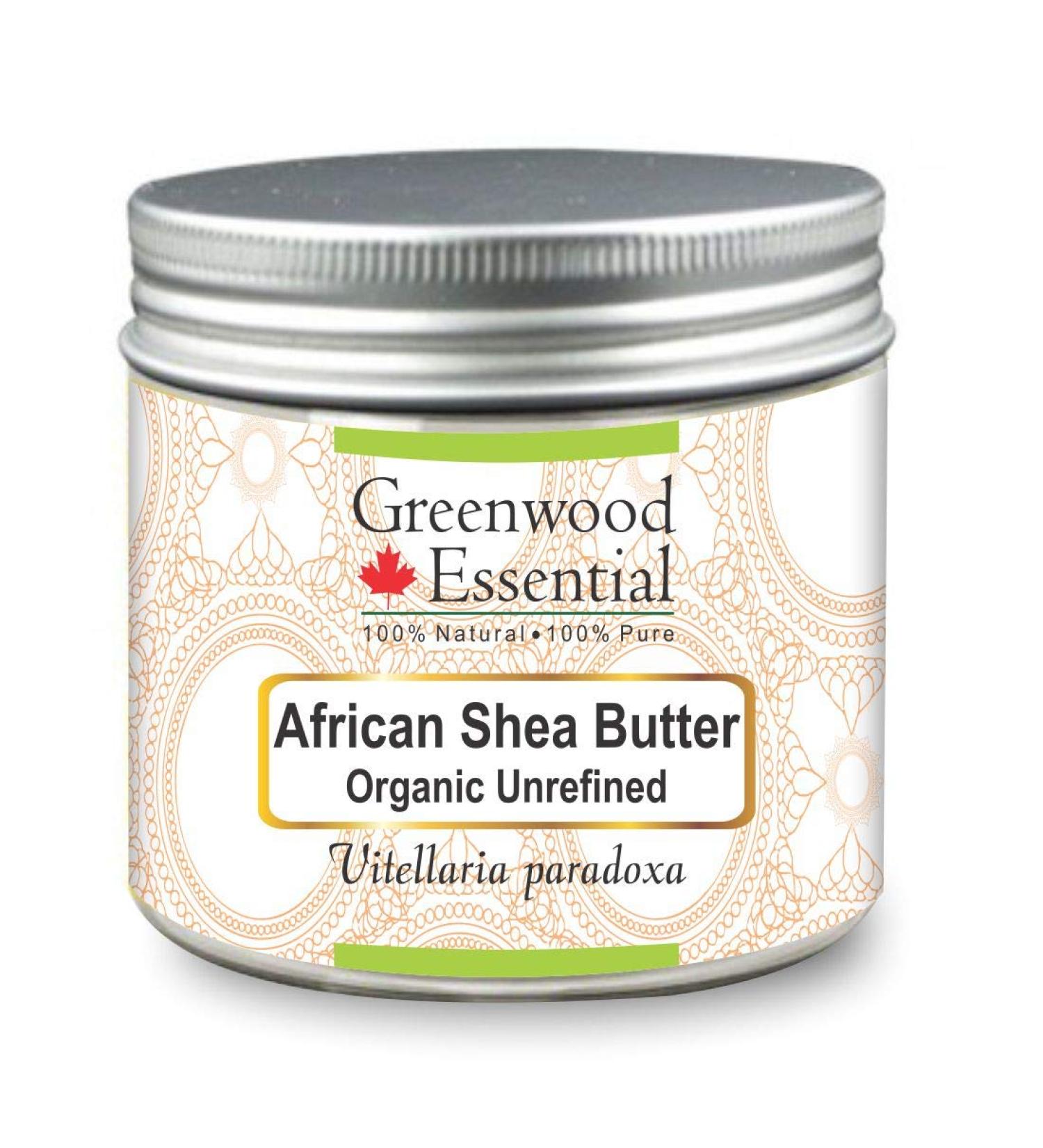 Buy Greenwood Essential Bio-African Shea Butter 50g - Natural Therapeutic Quality (Vitellaria Paradoxa) - International Shipping Available - Buy Online on GoSupps.com
