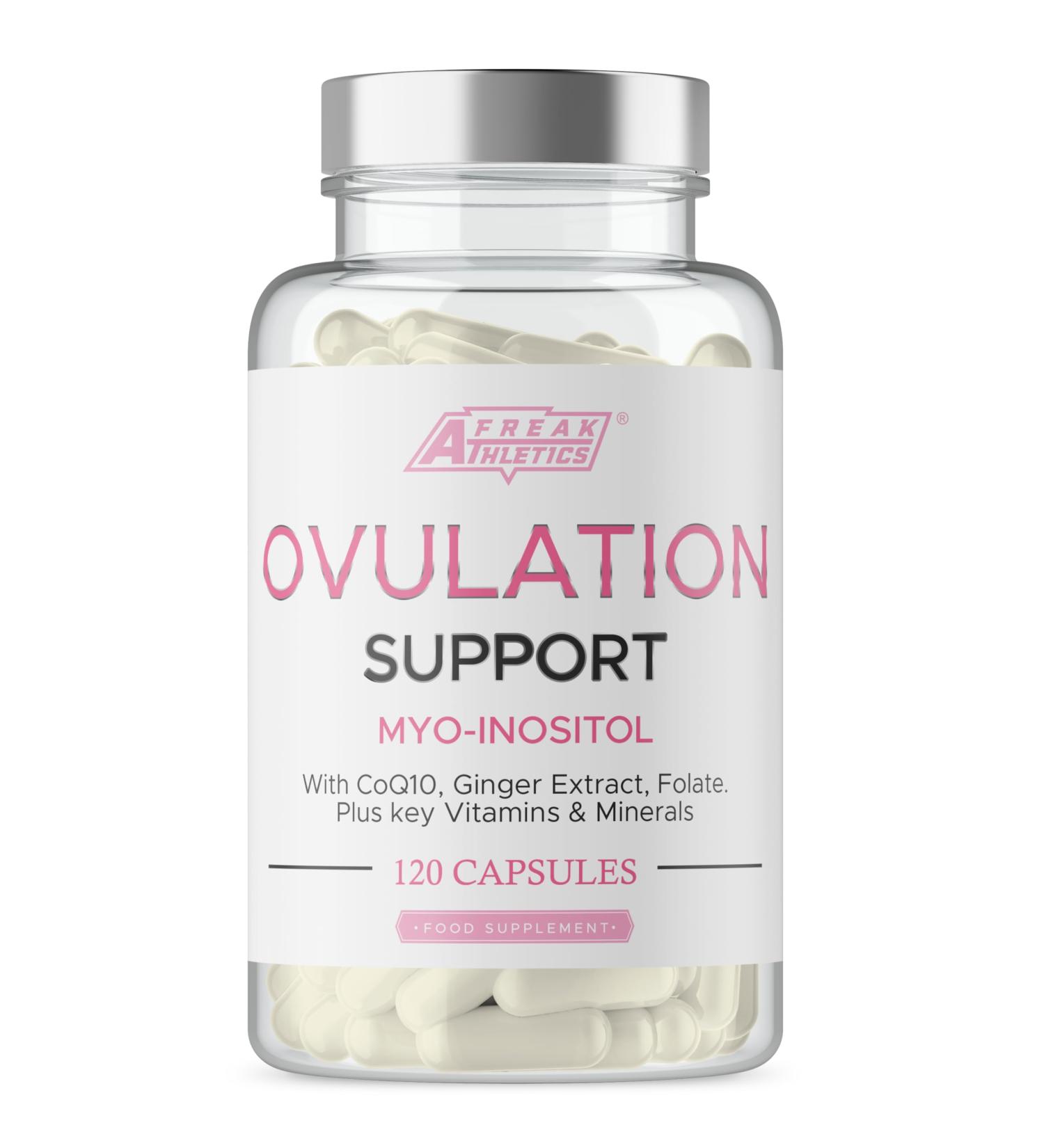 Ovulation Support Supplement: Myo-Inositol, CoQ10, Folic Acid, Vitamins & Minerals - Women's Fertility, Hormone Balance, Ovarian Support - PCOS Capsules - 120 Capsules UK Made - Buy Online on GoSupps.com