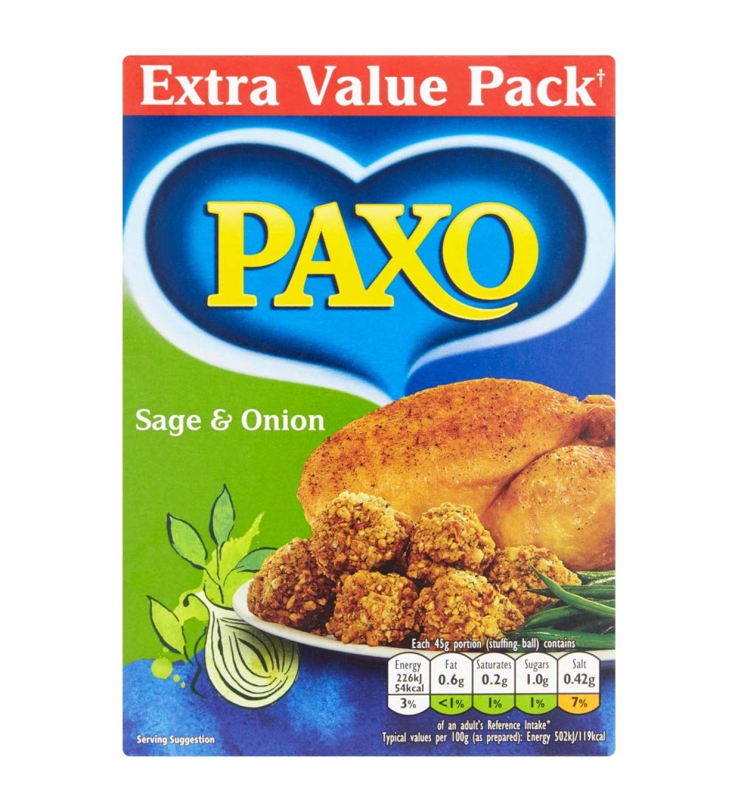 Paxo Sage & Onion Stuffing - 340g