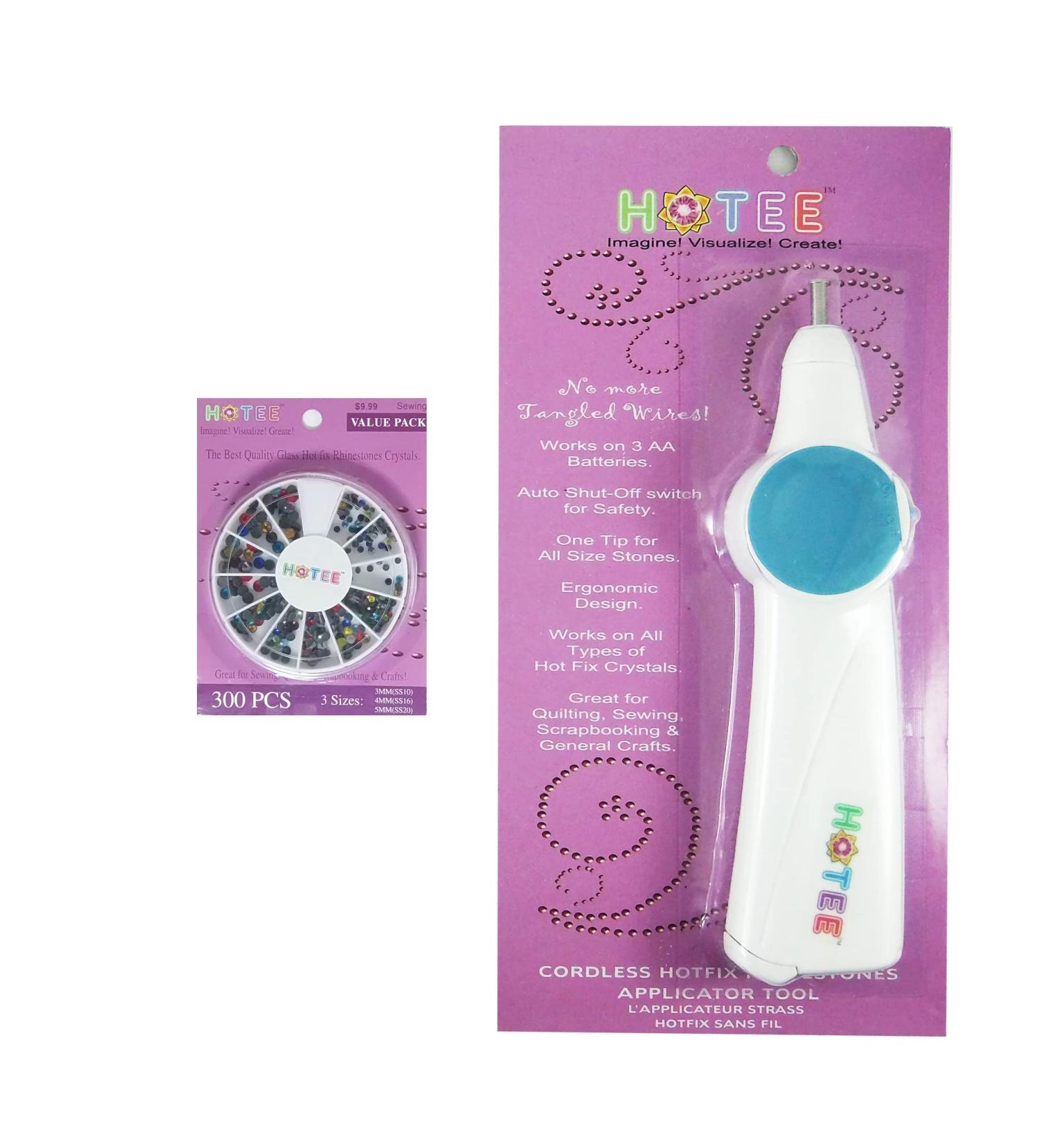 HOTEE Cordless Hotfix Rhinestones Applicator Tool Set with Hotfix Crystals - #SET2 - Buy Online on GoSupps.com