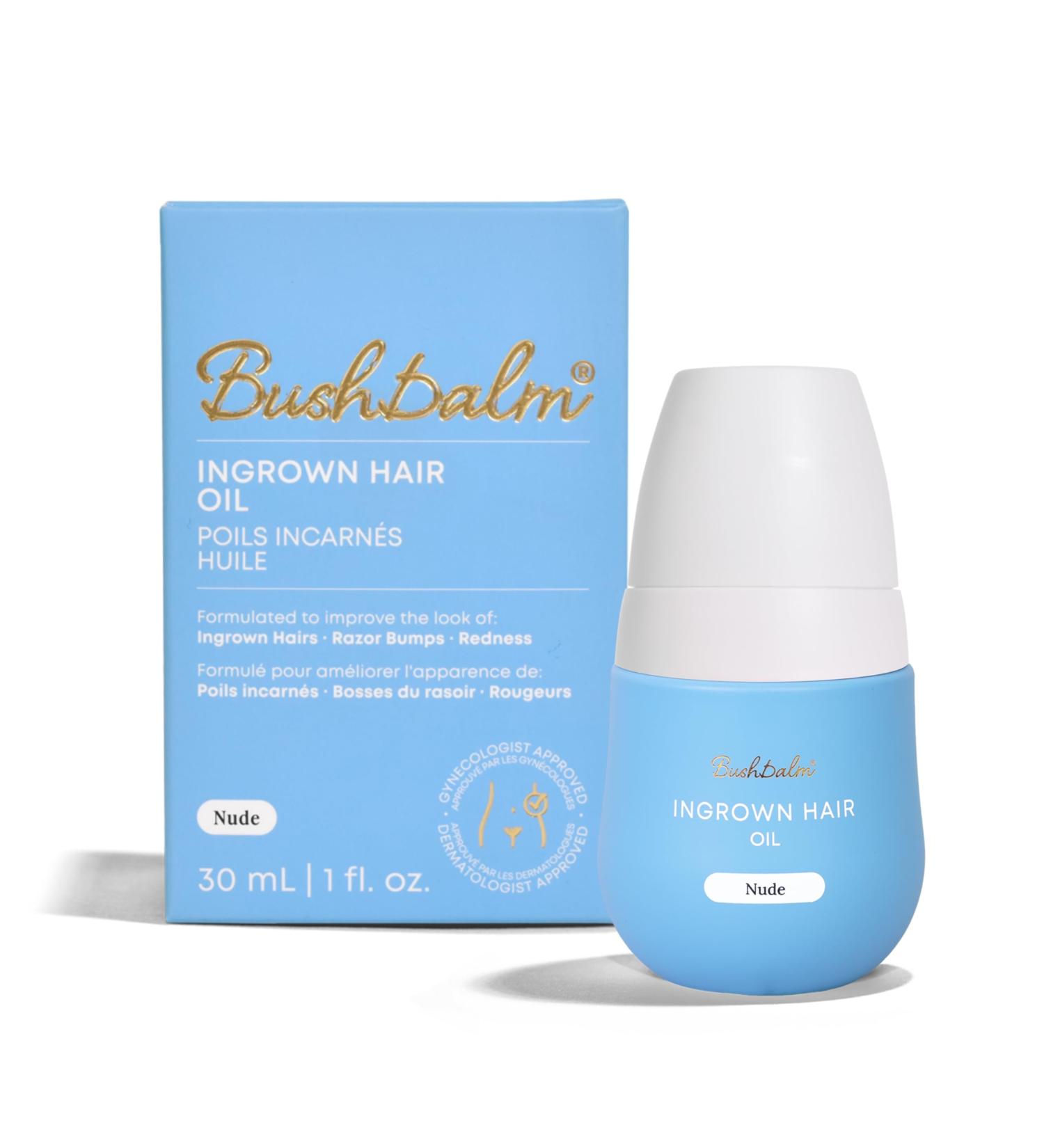 Bushbalm Huile de traitement pour cheveux incarn s Nude - Pr vient les poils incarn s aide soulager les bosses sous les aisselles apaise les br lures du rasoir et les rougeurs et irritations - Buy Online on GoSupps.com