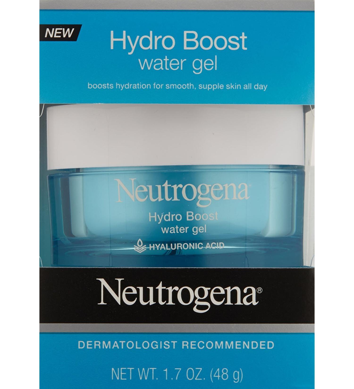 Neutrogena Hydro Boost Hyaluronic Acid Hydrating Water Face Gel Moisturizer for Dry Skin 2 Pack (1.7 fl. Oz)