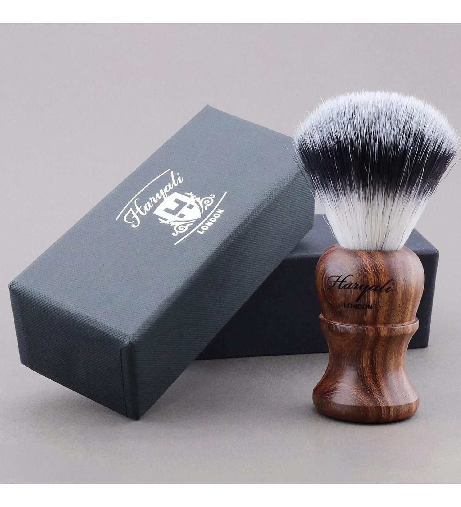Haryali London Razor Brush - Premium Silver Tip & Synthetic Hair for the Best Shave | Perfect Gift for Men - Buy Online on GoSupps.com