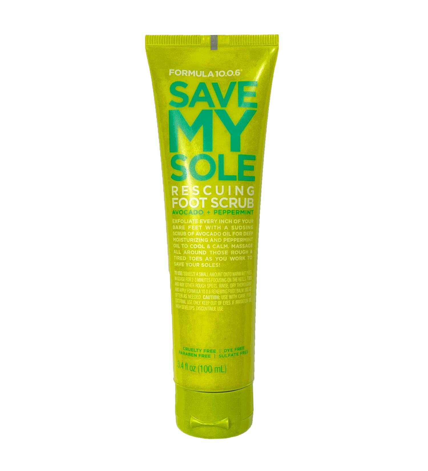 FORMULA 10.0.6 Save My Sole Rescuing Foot Scrub -Peppermint - Buy Online on GoSupps.com