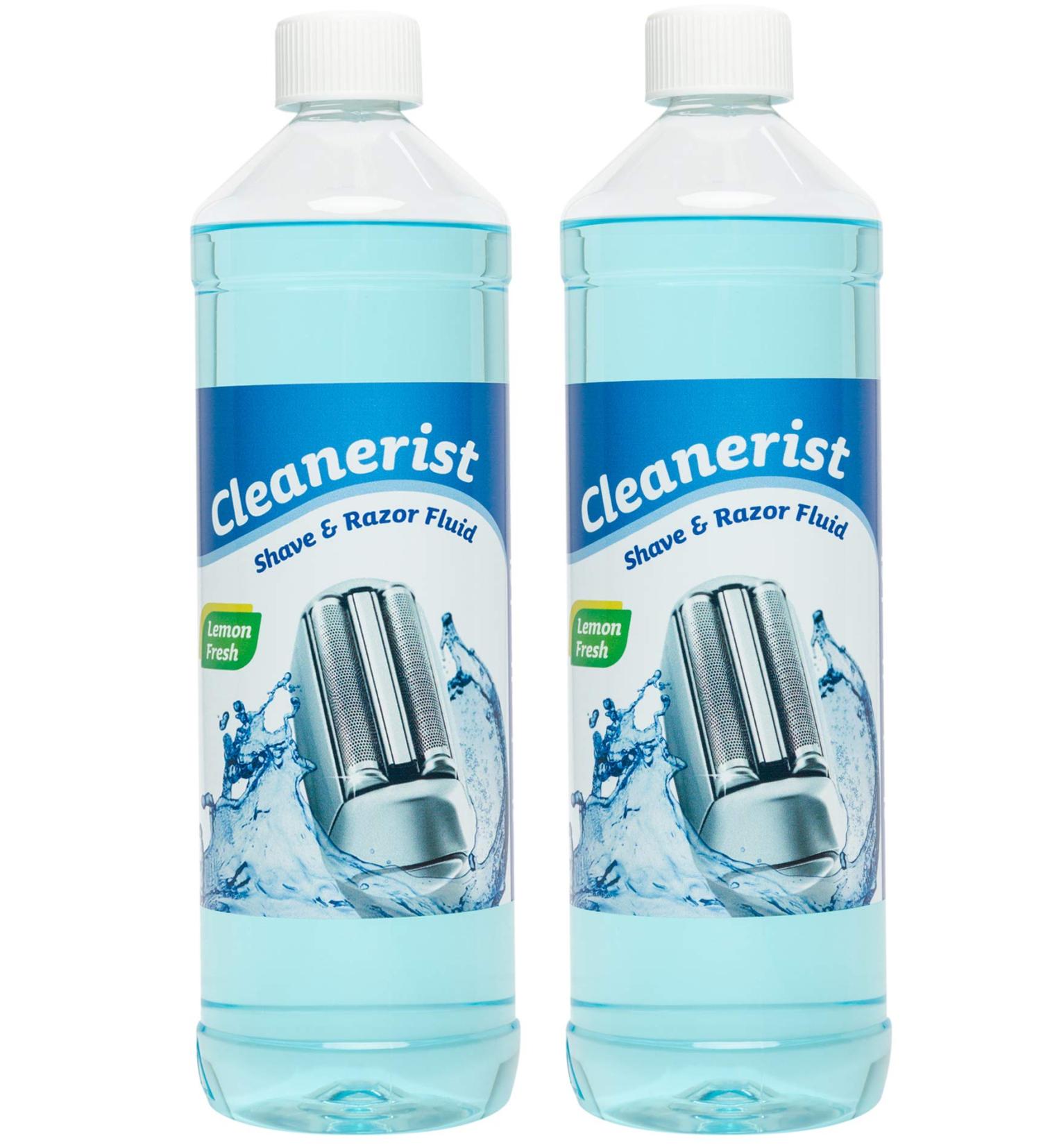Cleanerist Shaving Head Cleaner - 2 x 1 Litre for Braun Clean&Charge Series 3 (370cc/390cc) - International Shipping Available - Buy Online on GoSupps.com