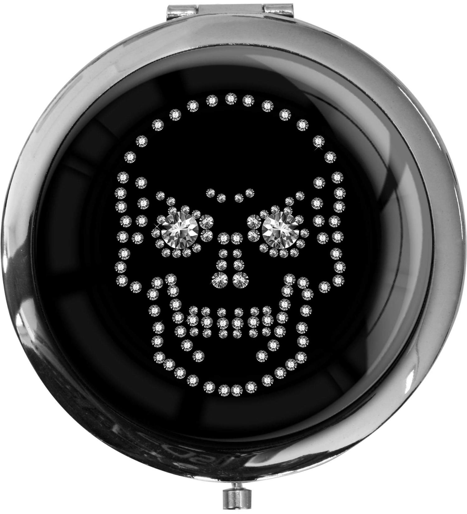 MetALUm Pocket Mirror Skull in Silver - 2x Magnification | Shop Internationally - Buy Online on GoSupps.com