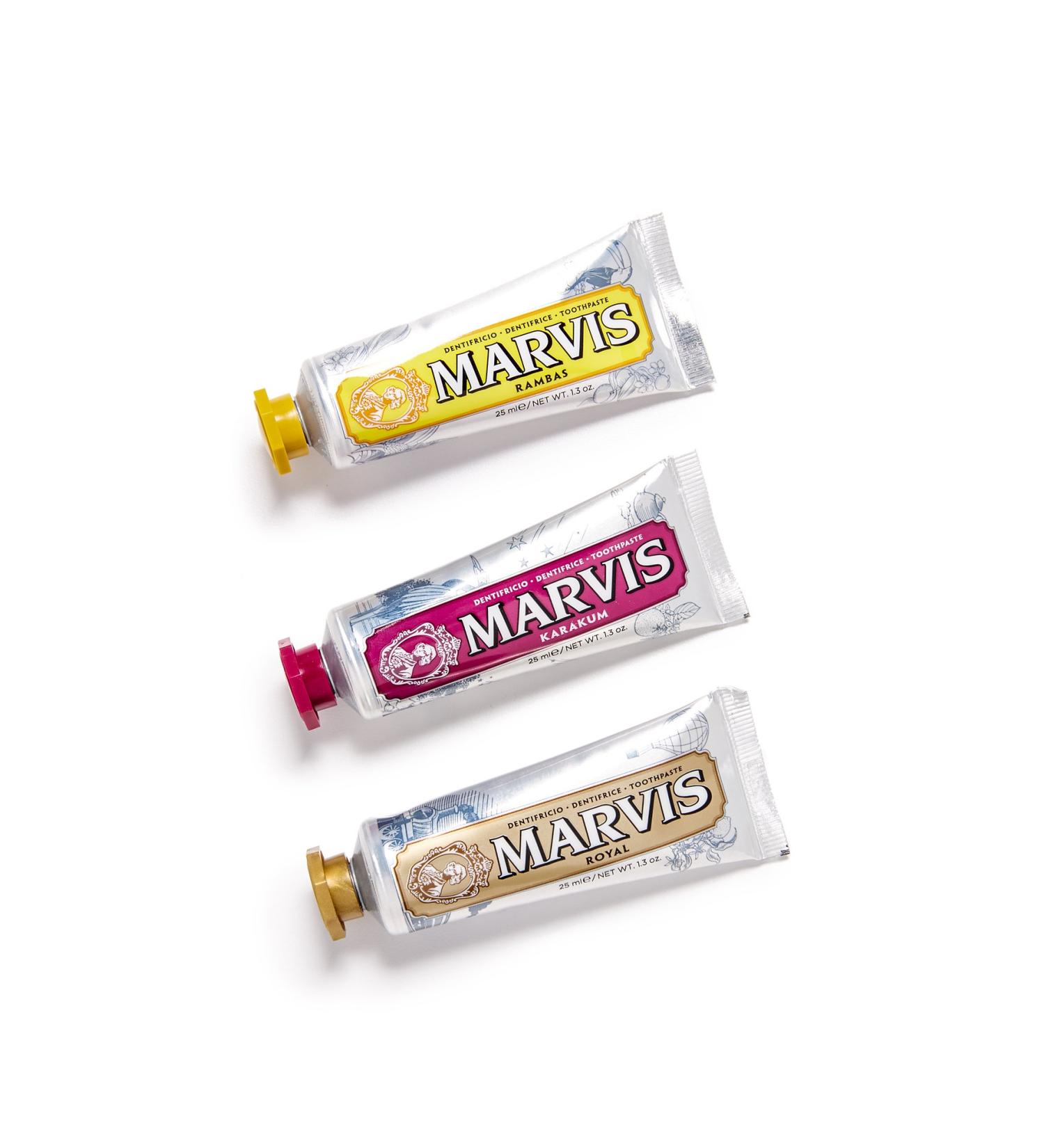 Marvis Toothpaste Wonders of the World - Set of 3 x 25 ml | Premium Italian Dental Care - International Shipping Available - Buy Online on GoSupps.com