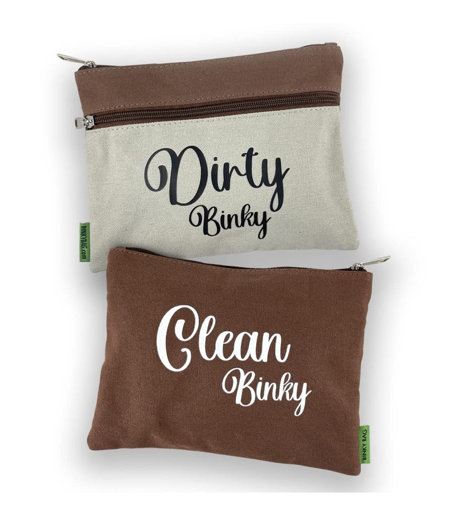 Double Sided Zippered Pacifier Holder & Case for Diaper Bags | Baby Pacifier & Teething Toy Organizer | Clean & Dirty Pouches Included - Buy Online on GoSupps.com