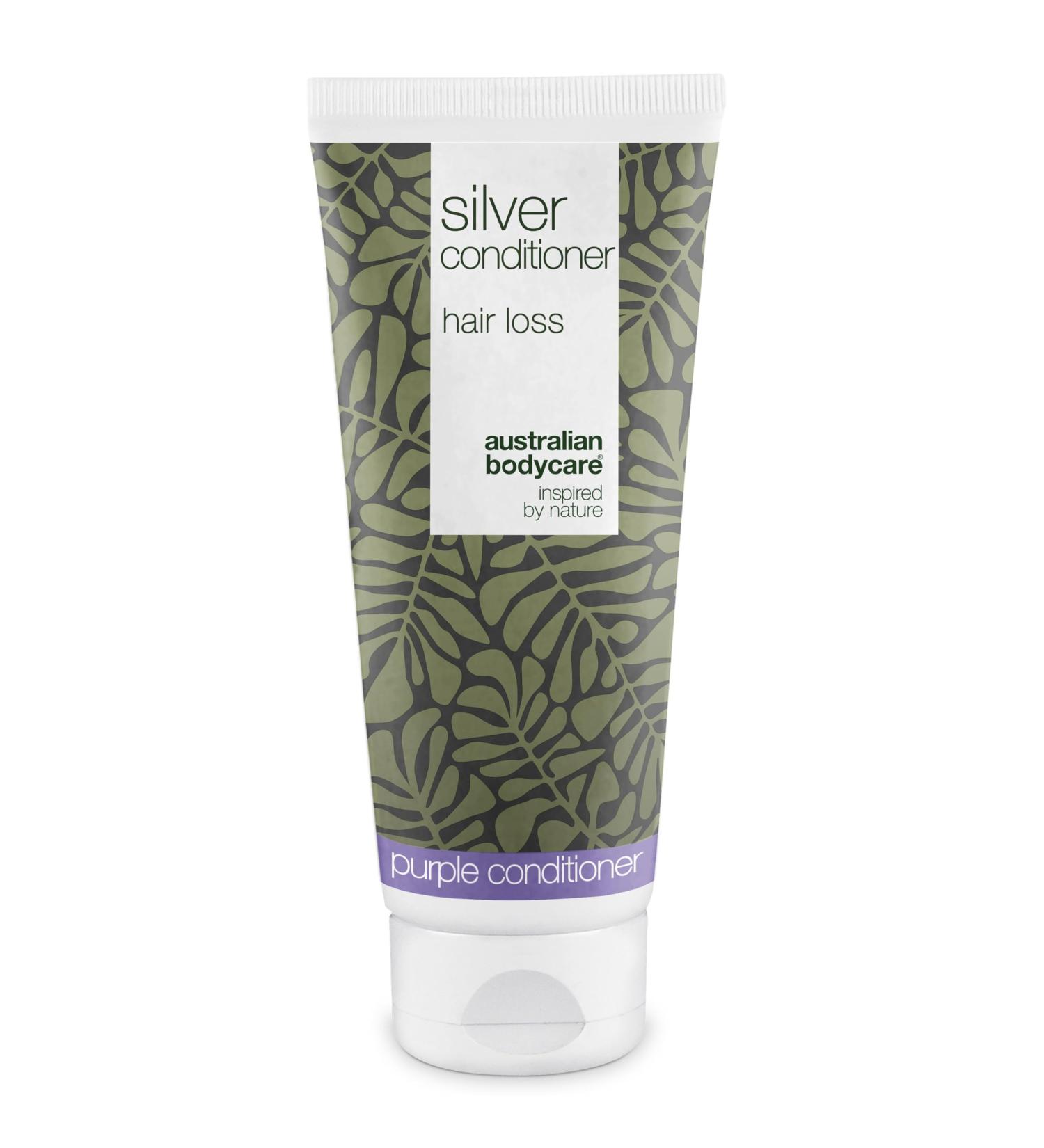 Apr s-shampoing argent pour cheveux gris et blonds - Contre le jaunissement et la chute des cheveux - Avec caf ine et ingr dients d'inspiration v g tale
