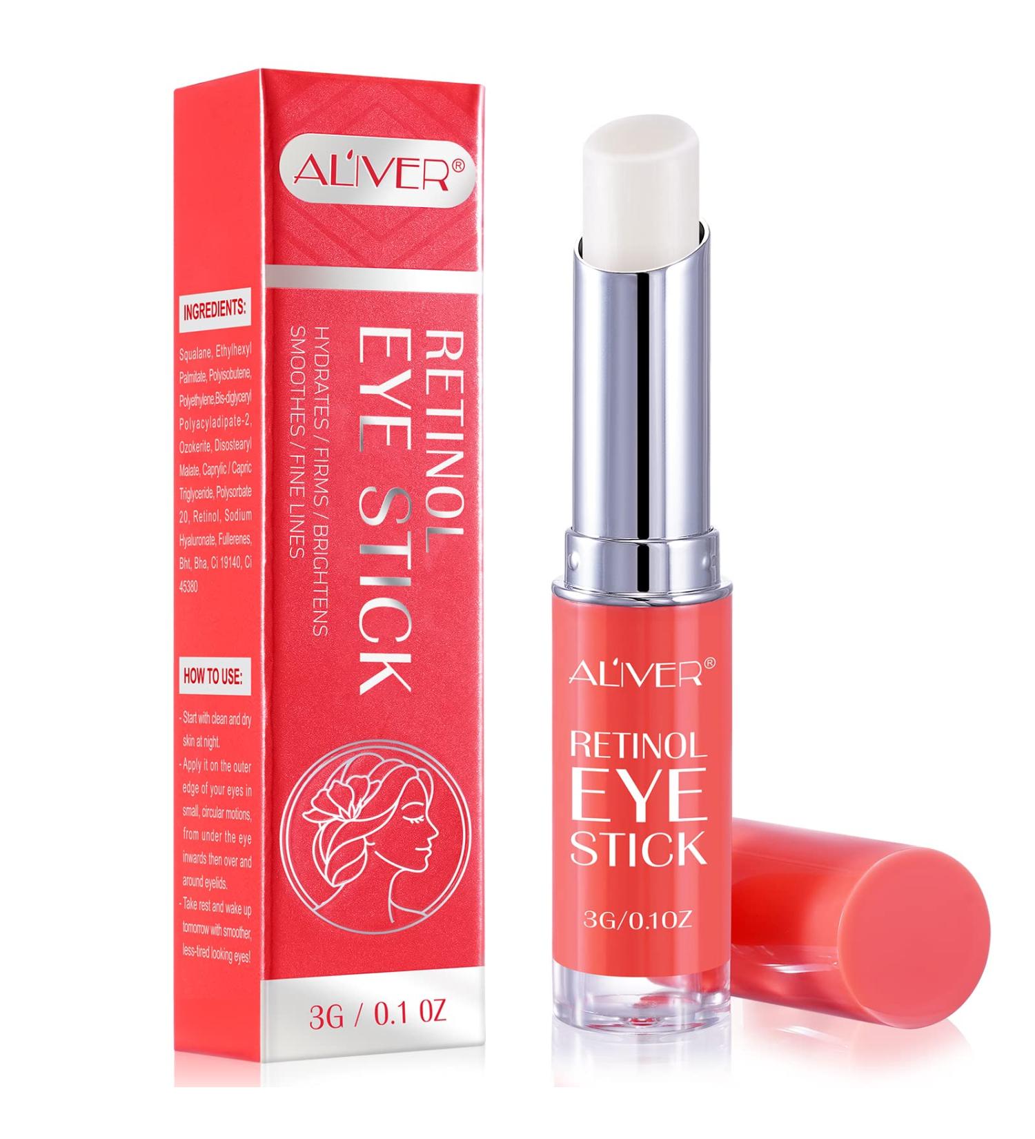 Retinol Eye Stick & Cream for Dark Circles, Puffiness | Anti-Aging Line Smoothing Treatment - Buy Online on GoSupps.com