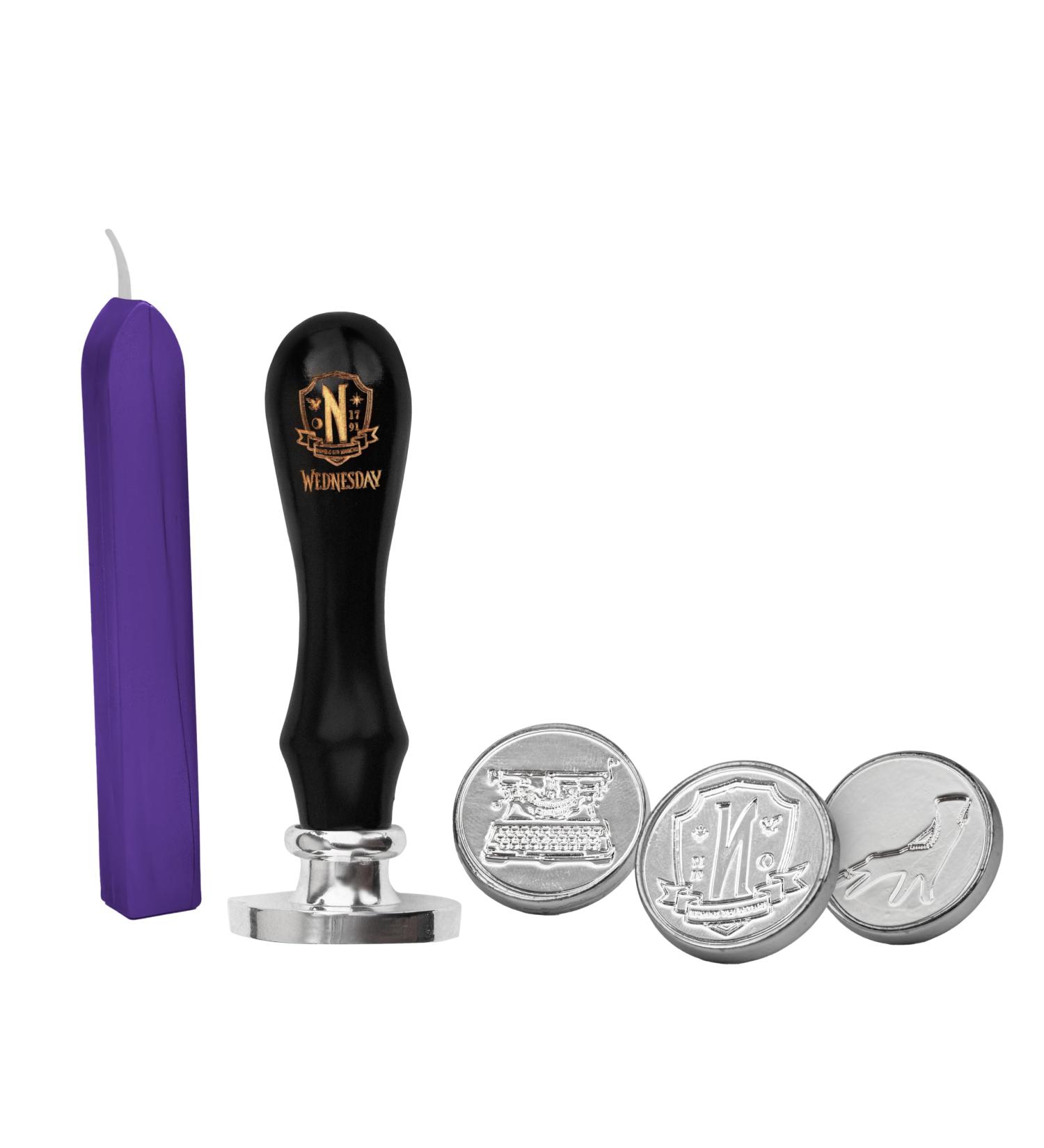 Buy Cinereplicas Wednesday Wax Seal Stamp Kit | 3 Seals - Ice Cold Hand Nevermore Academy Emblem | Official Licensed Product - International Shipping Available - Buy Online on GoSupps.com