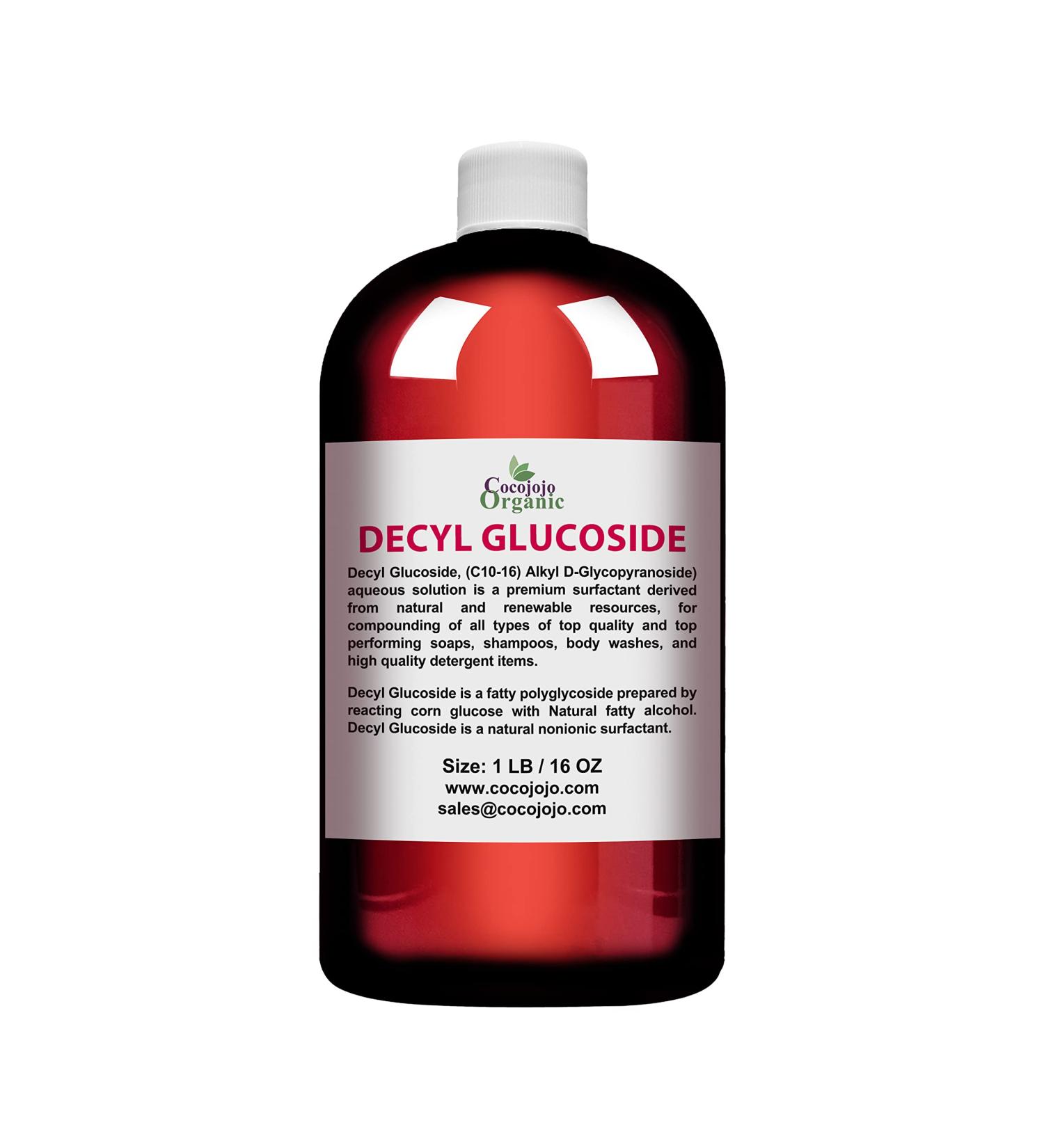 Decyl Glucoside Natural Surfactant - 16 oz | Plant Derived, Non-GMO, Biodegradable | For Skin Care Formulations, Shower Gels, Shampoos - Buy Online on GoSupps.com