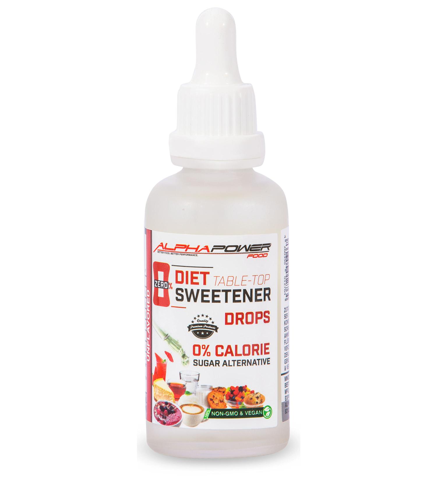 Alphapower Food Sucralose | Liquid Sugar Replacement | Sugar-Free Sweetener for Cooking & Baking | Vegan | 100ml - Buy Online on GoSupps.com