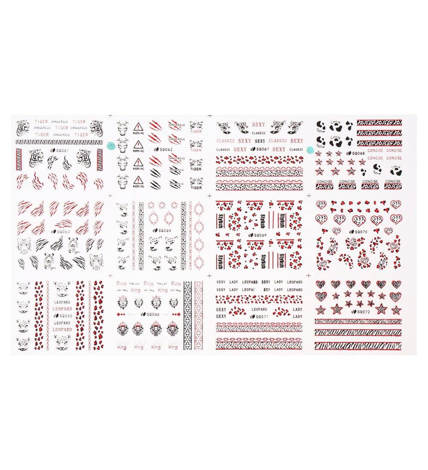 Cute Heart-shaped Letters Self-Adhesive Heart Love Nail Stickers Manicure Accessories Valentine's Day Decals Nail Art Decorations(Style 3) - Buy Online on GoSupps.com