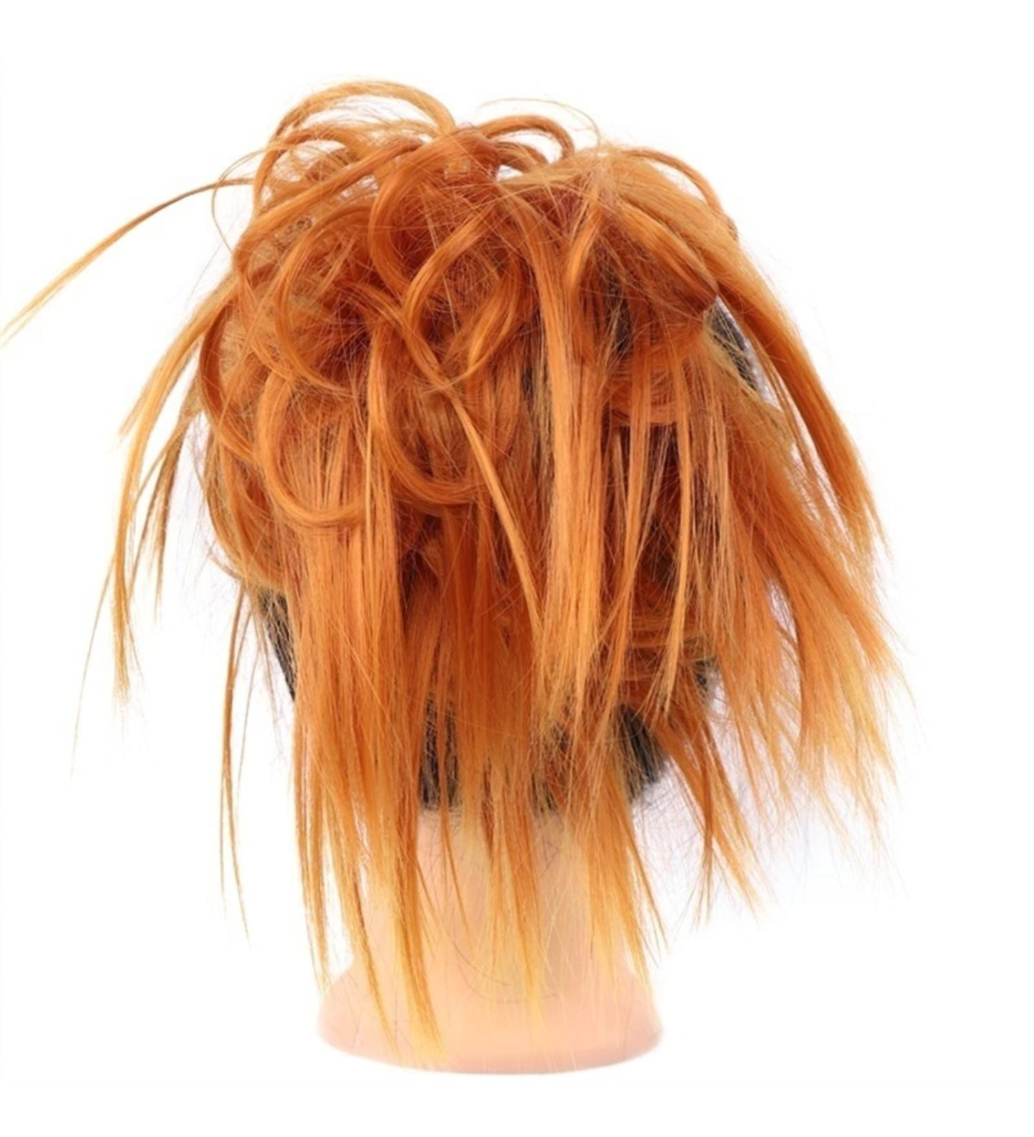 Messy Bun Hair Piece for Women Synthetic Tousled Updo Messy Bun Hair Pieces Hair Scrunchies Extensions with Elastic Band Ponytails Hair Extensions for Women Fake Hair Accessories for Women Girls Deep orange - Buy Online on GoSupps.com
