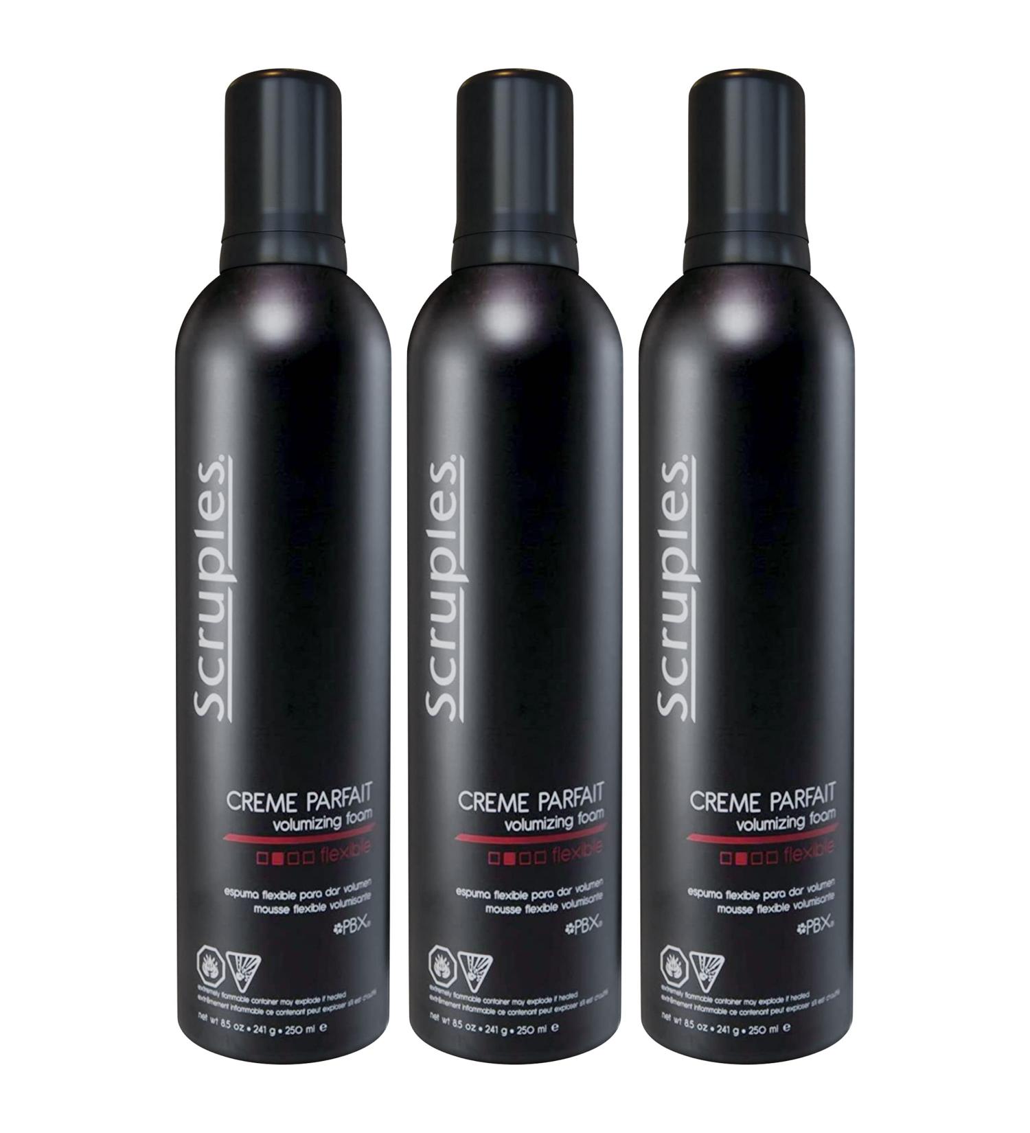 Scruples Creme Parfait Volumizing Foam 8.5 fl oz - Pack of 3 | Alcohol-Free Hair Thickening Mousse for Men & Women | Lightweight Styling for Fine, Thin Hair - Buy Online on GoSupps.com