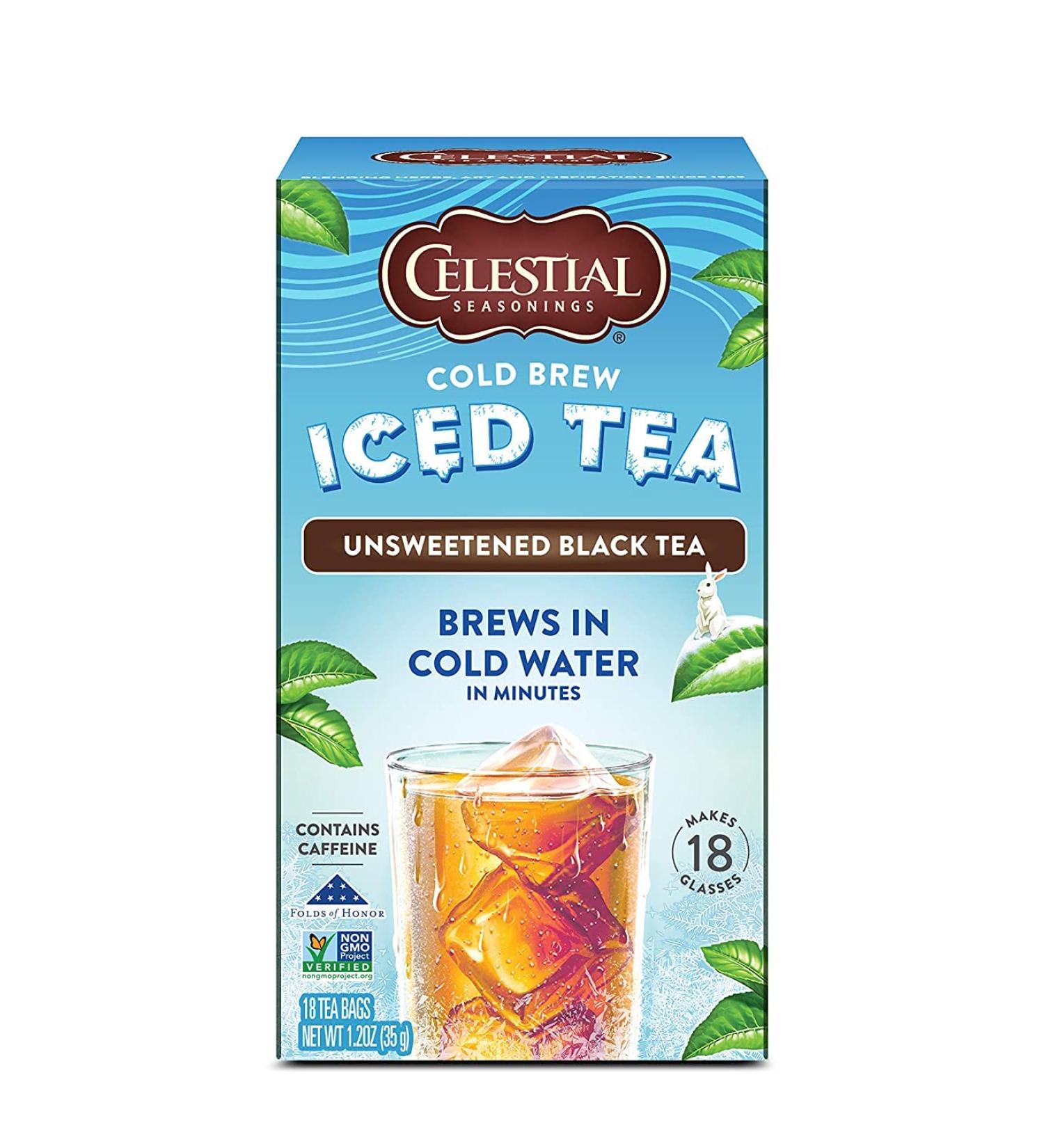 Celestial Seasonings Cold Brew Iced Tea Unsweetened Contains Caffeine 18 Count (Pack of 6) - Buy Online on GoSupps.com