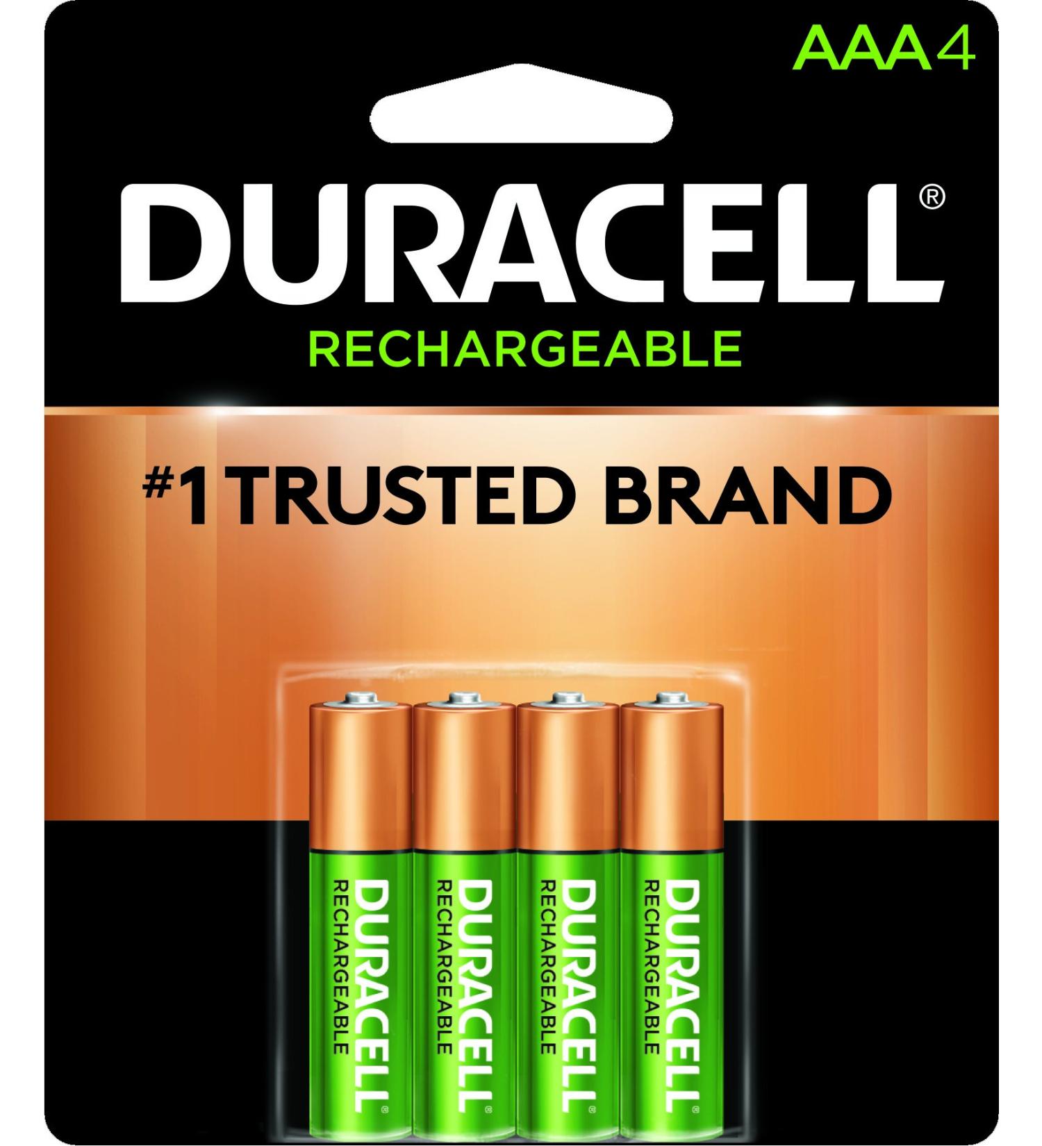 Duracell Rechargeable AAA Batteries - Long Lasting All-Purpose 4 Count for Home & Business - International Shipping Available - Buy Online on GoSupps.com
