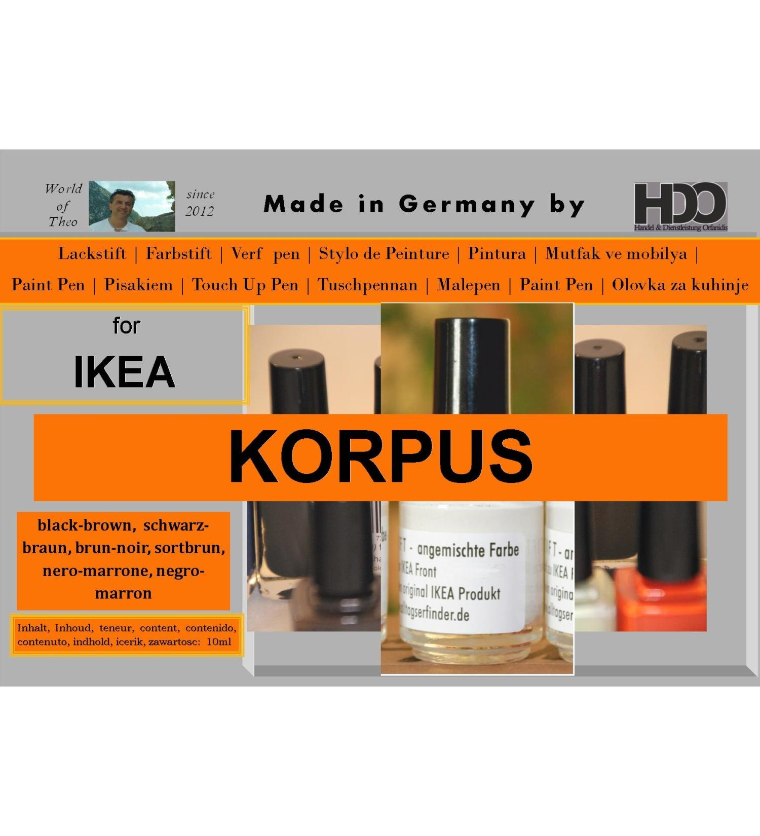 Touch-Up Pen for IKEA PAX Korpus - Black-Brown Brum-Noir | International Shipping Available - Buy Online on GoSupps.com