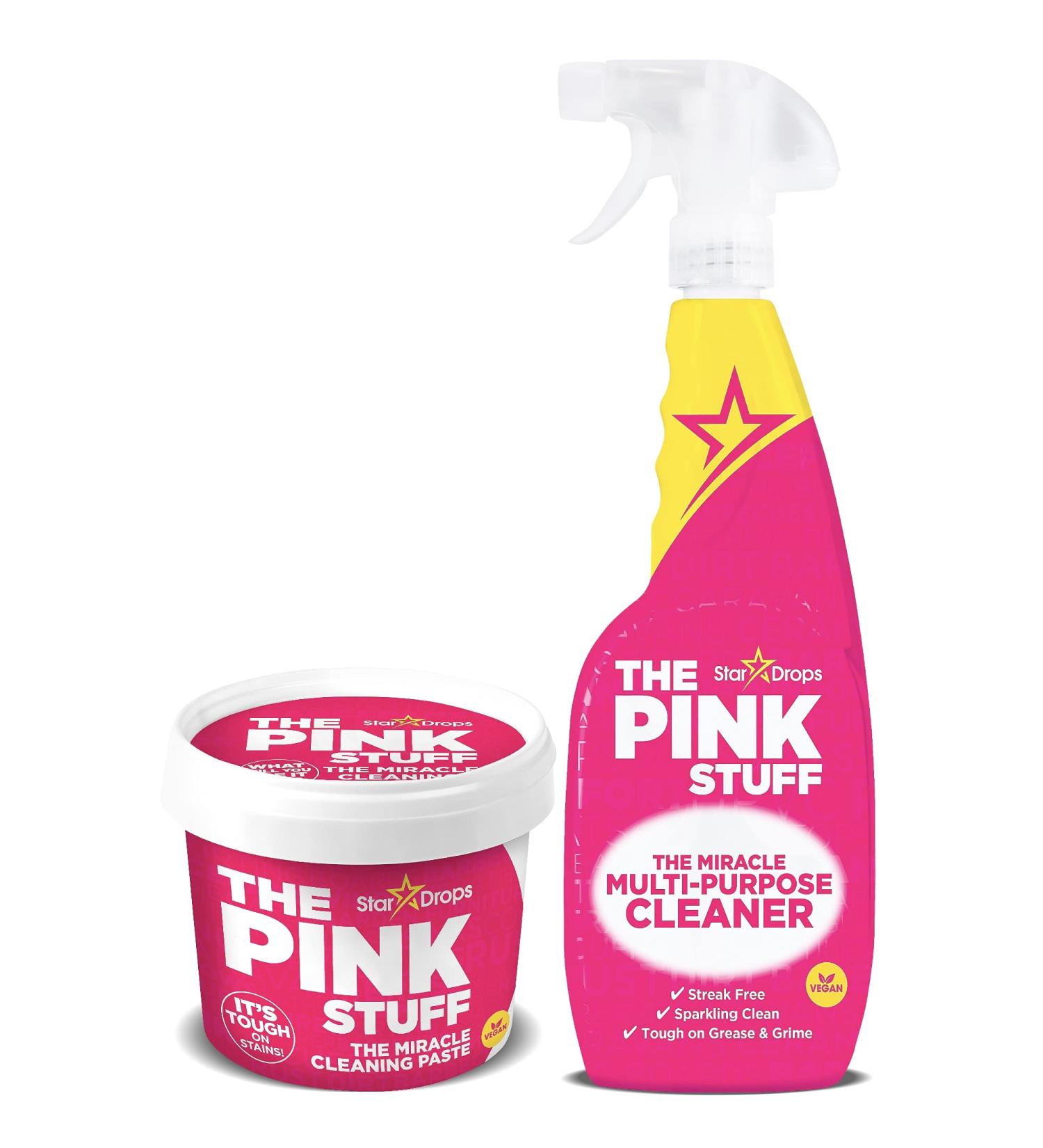 Stardrops Pink Stuff Miracle Cleaning Paste + Multi-Purpose Spray 2-Pack Bundle - Buy Online on GoSupps.com