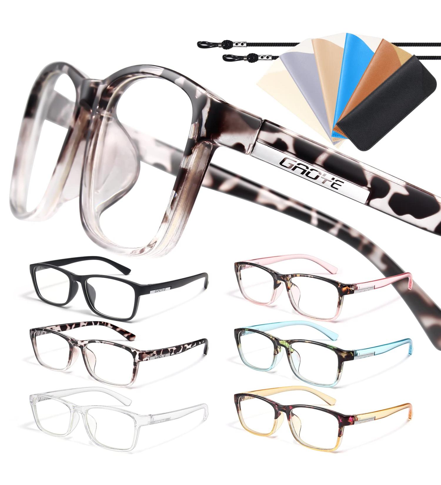 Gaoye 6 Pack Blue Light Blocking Reading Glasses for Men Women - Anti UV Glare Computer Readers with Fashion Frames (1.5x Magnification) - Buy Online on GoSupps.com