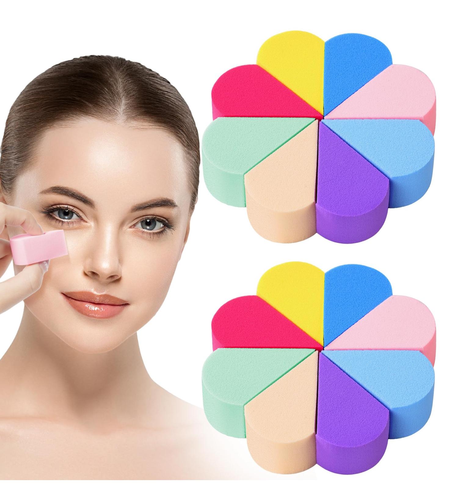 Auauy 16Pcs Makeup Sponge Set - Latex-Free Reusable Beauty Blenders for Liquid Foundation Powder & Cream - Perfect for Flawless Application - Buy Online on GoSupps.com