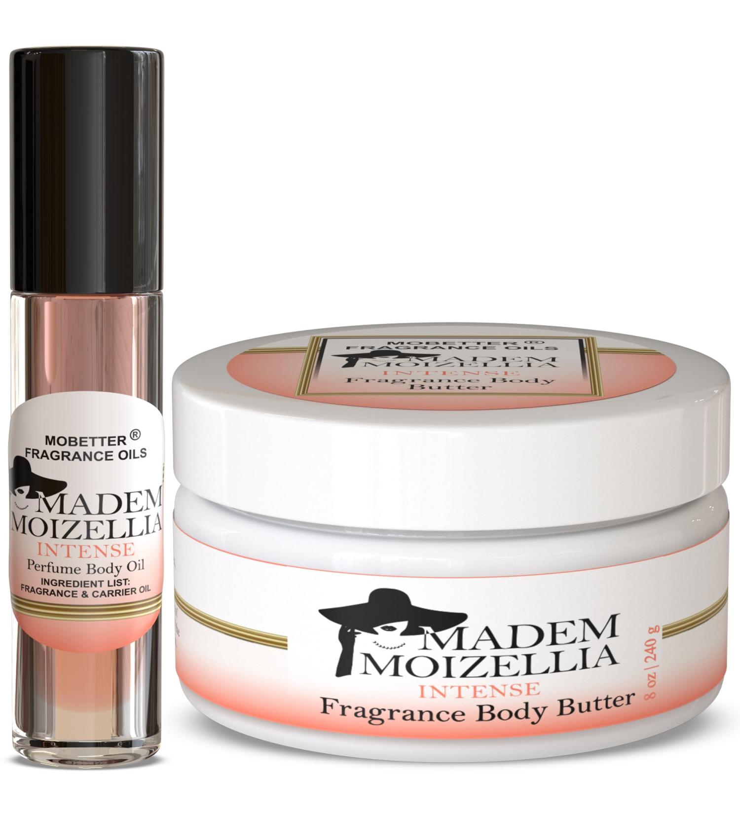 MOBETTER FRAGRANCE OILS Madem Moizellia Intense Body Butter & Body Oil Set Moisturizing Body Care Nourishing Feel Long-Lasting Scent - Buy Online on GoSupps.com