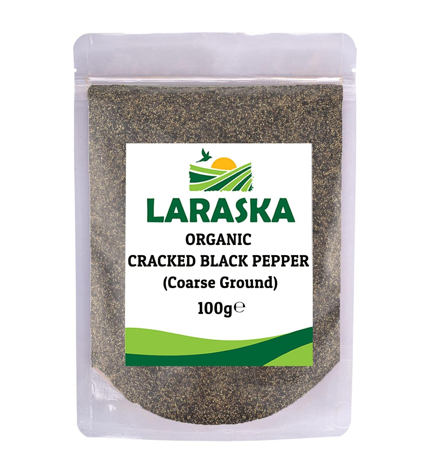 Organic Coarse Ground Black Pepper - 100g | Premium Quality - Buy Online on GoSupps.com