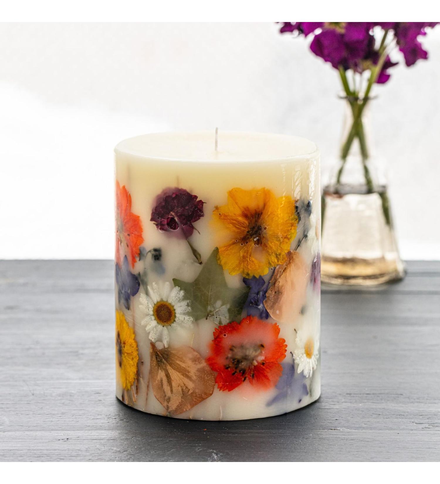 Shop Rosy Rings Fall Decor Essence of Autumn Candle | Aromatherapy Botanical Candle with Hyacinth Honeysuckle & More | 120 Hour Burn Time - Perfect Home Gift - Buy Online on GoSupps.com