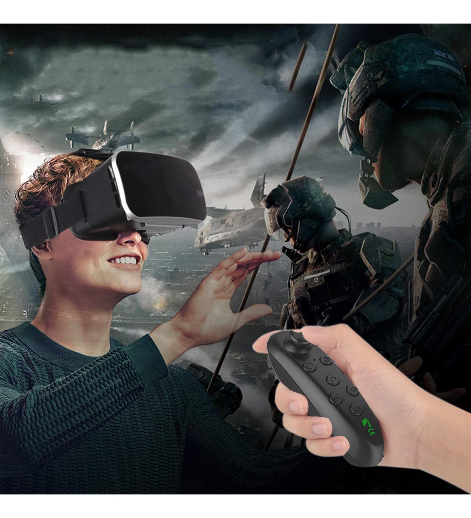 VR Smart 3D Glasses - HD Blue Light Protection with Game Handle - Android/iOS Compatible - Black - Buy Online on GoSupps.com