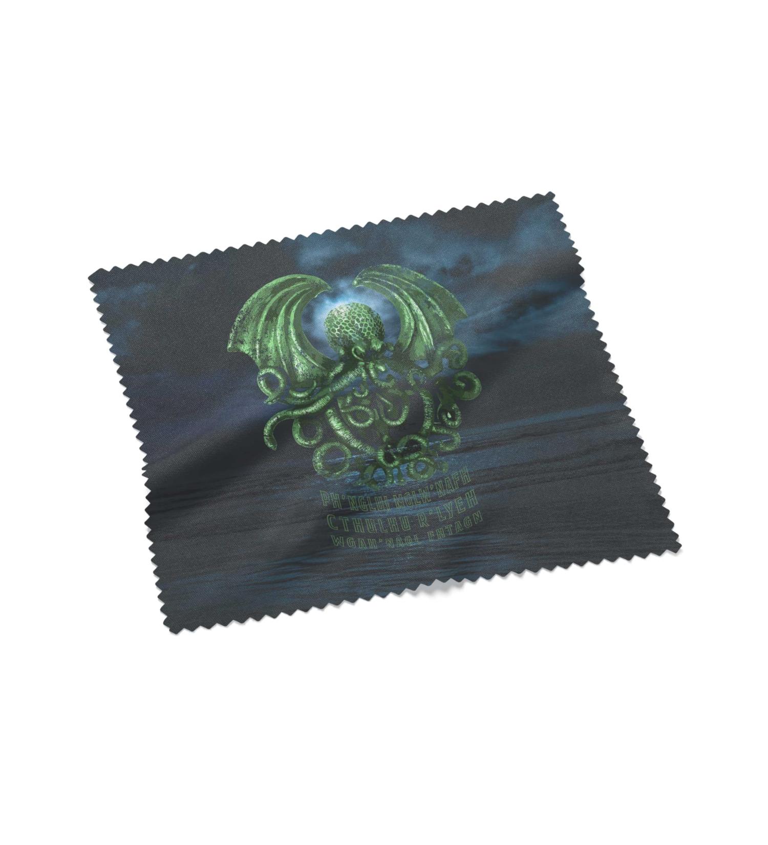 Urban Backwoods Cthulhu R'Lyeh Microfiber Cloth - Glasses Cleaning Cloth