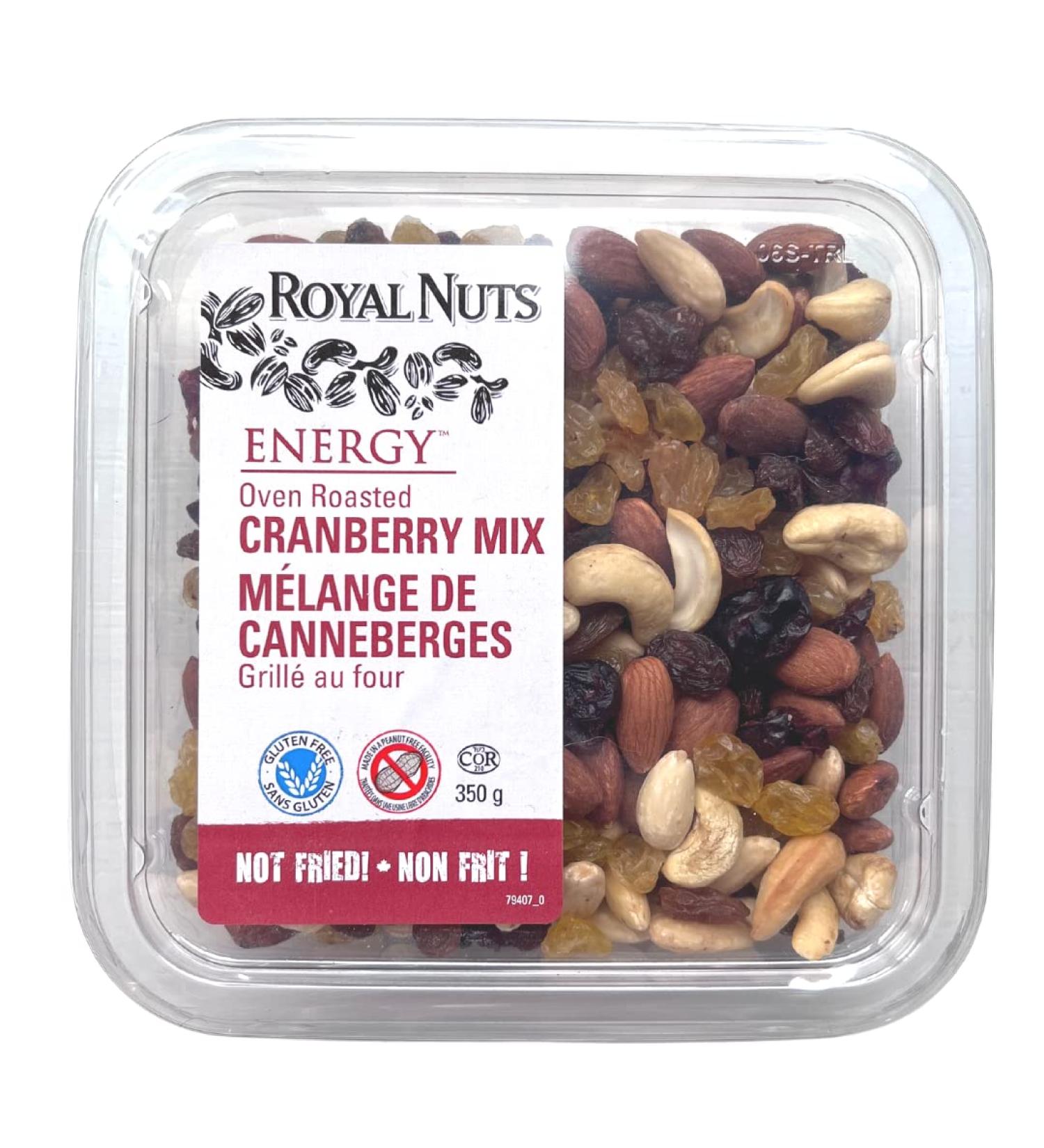 Royal Nuts Dry Roasted Oven Roasted Cranberry Mix Nuts 350 Grams - Buy Online on GoSupps.com